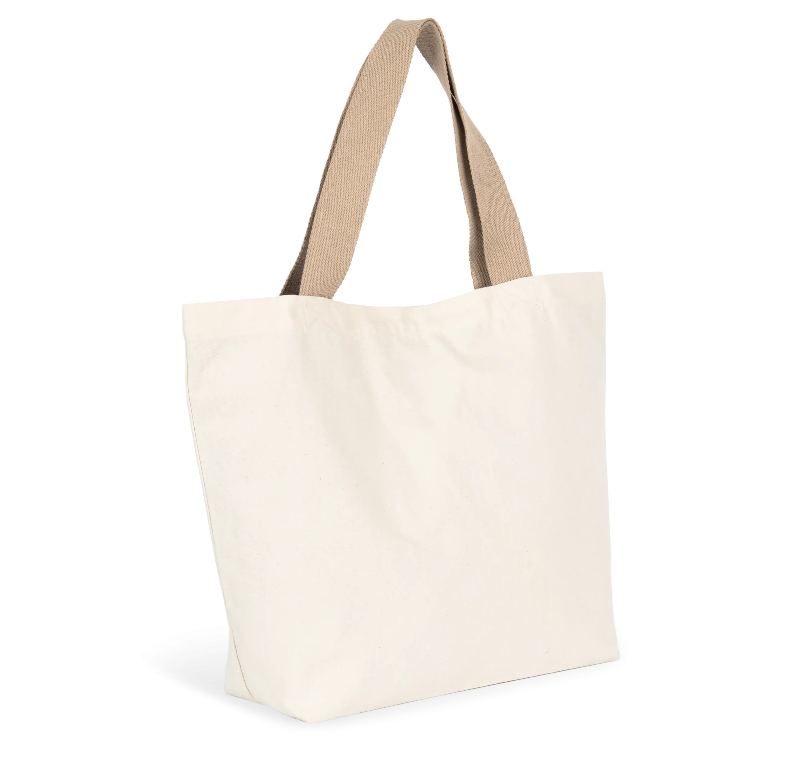 Bolsa shopper reciclada grande con fuelle en el fondo