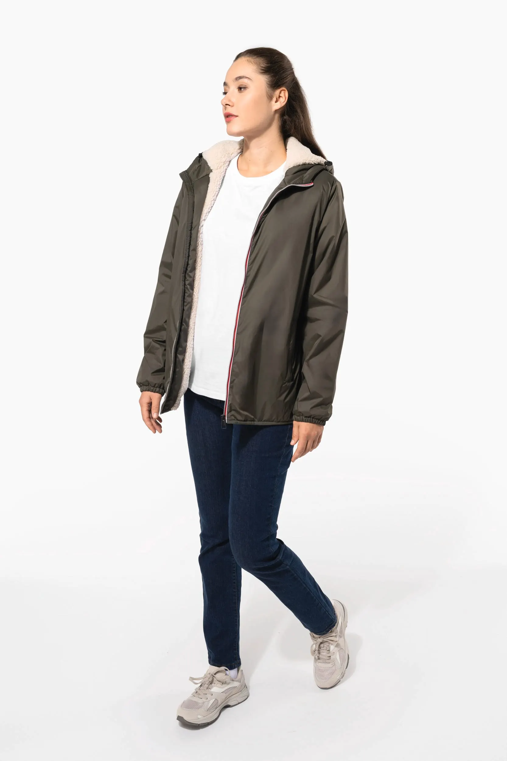 Chaqueta con forro de sherpa unisex