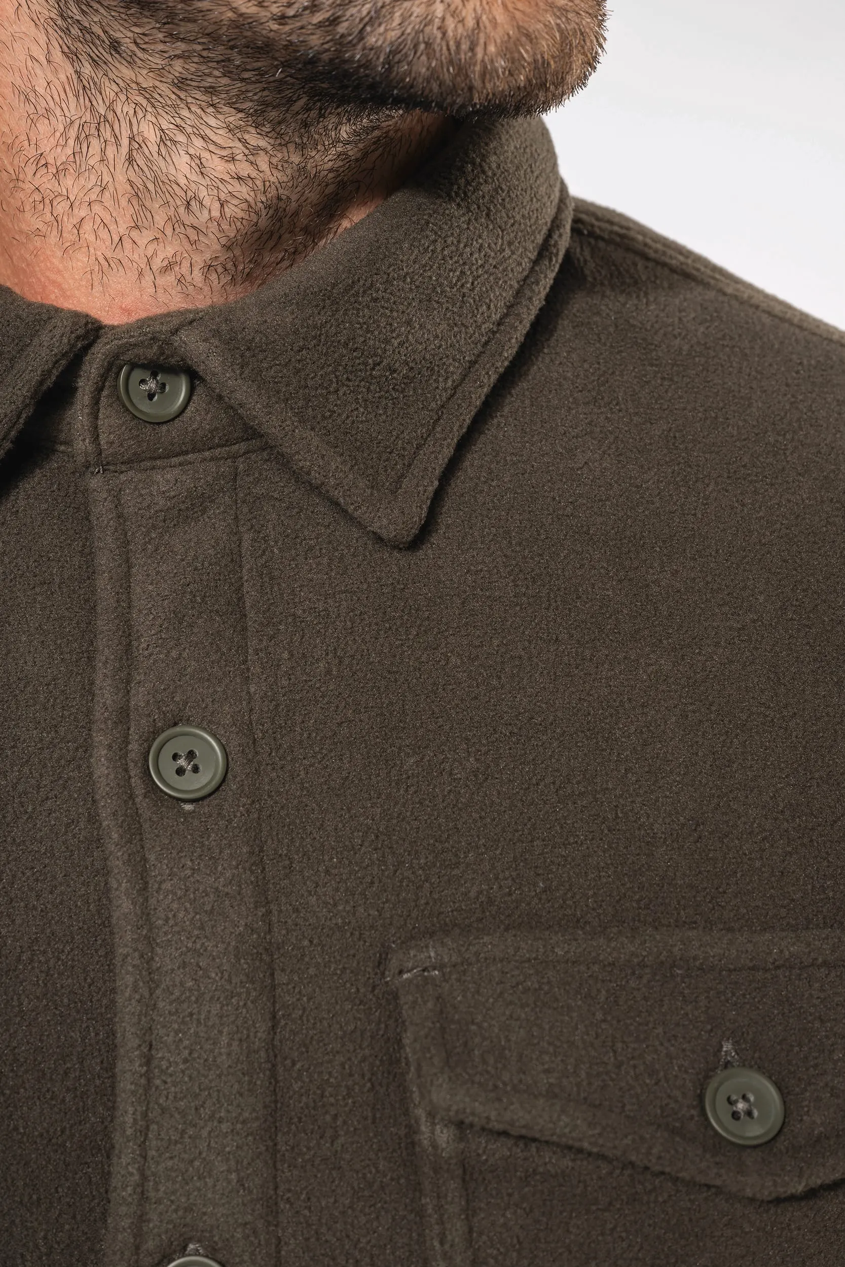 Sobrecamisa polar con forro de sherpa