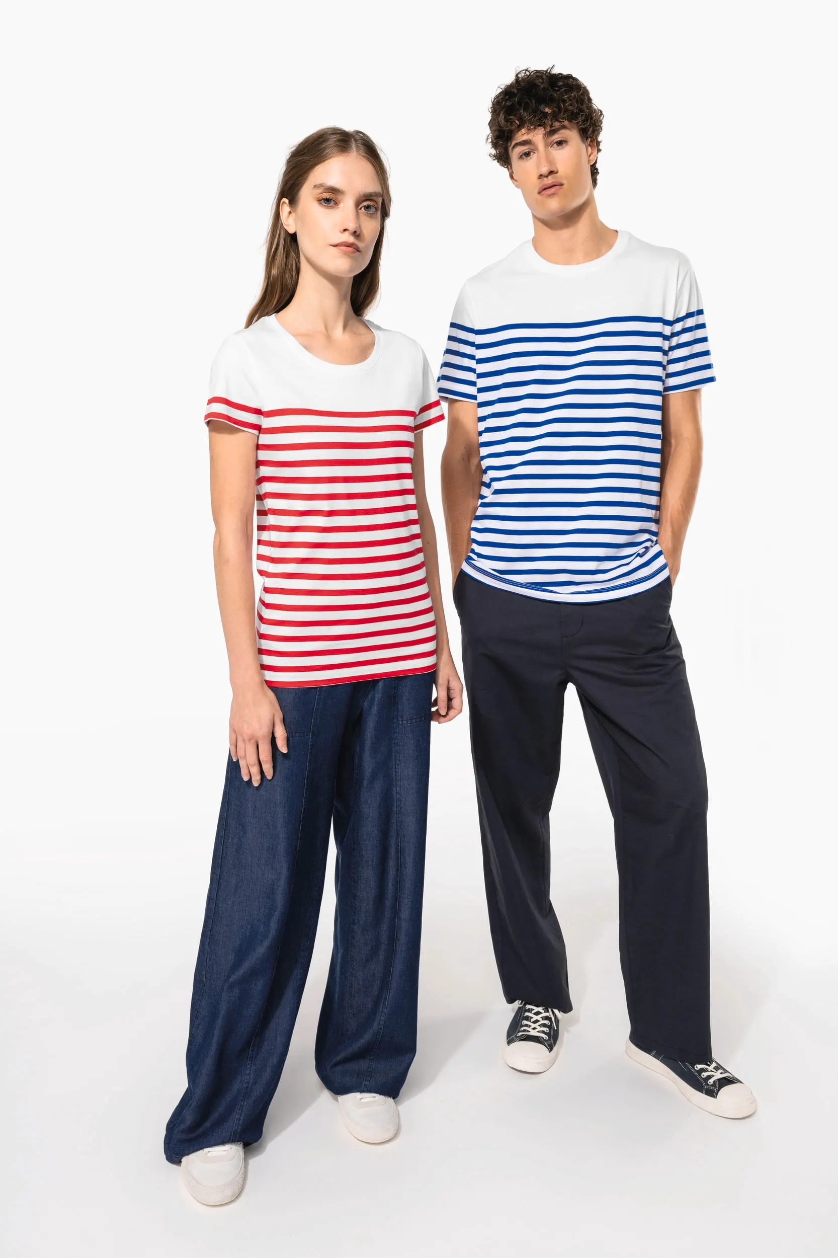 Camiseta marinera algodón orgánico mujer