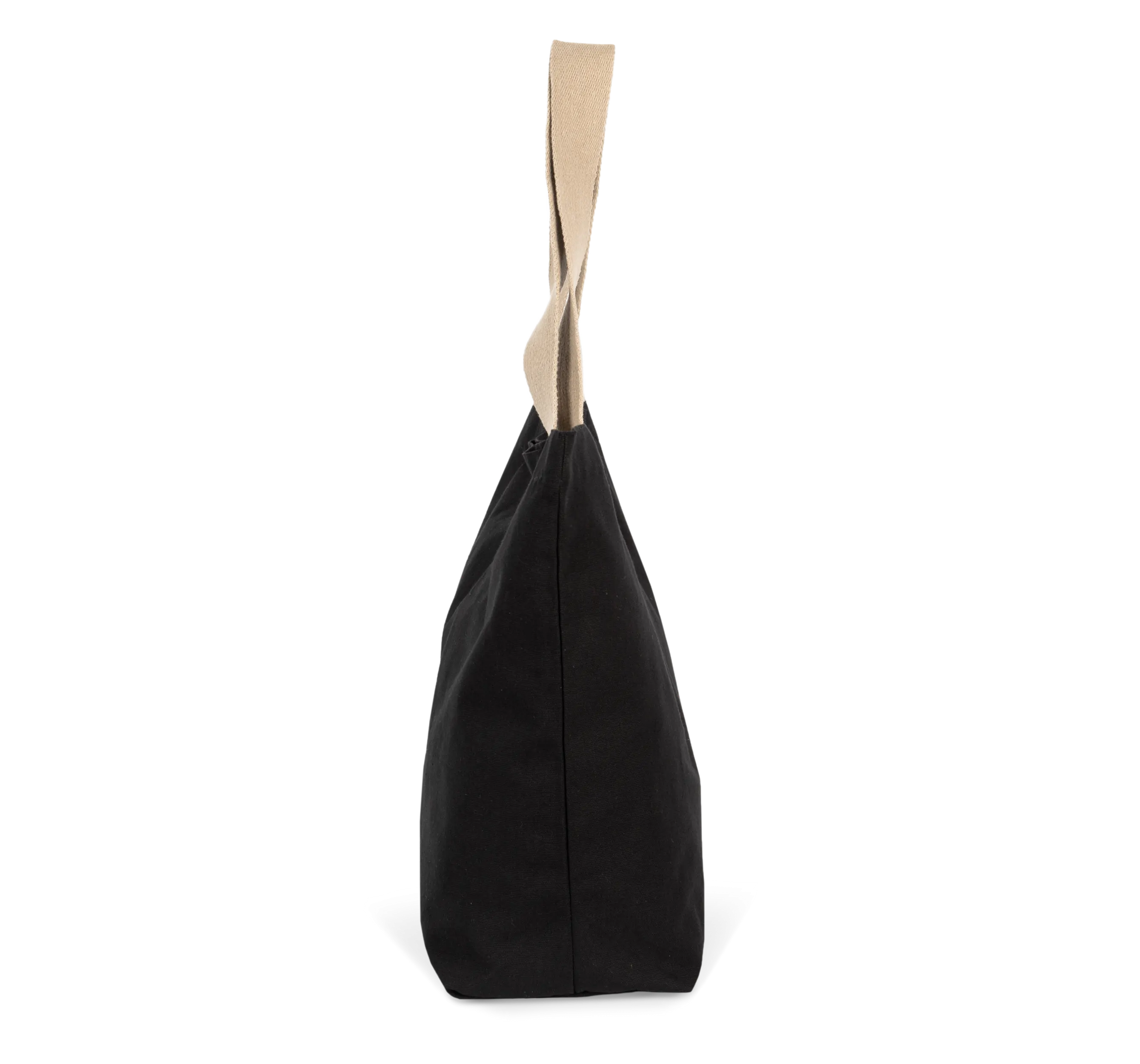 Bolsa shopper reciclada grande con fuelle en el fondo