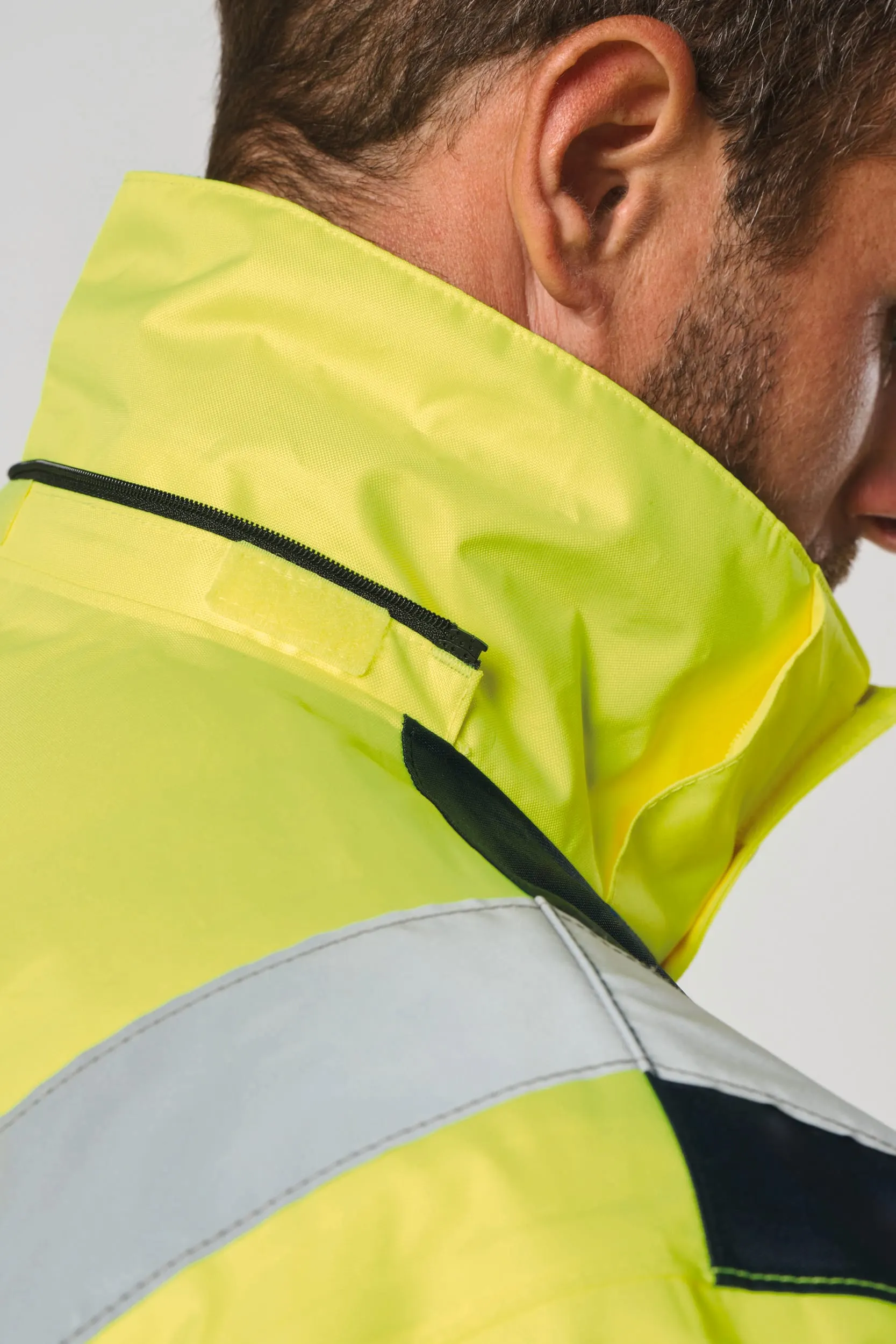 Parka de seguridad reciclada 4 en 1 unisex