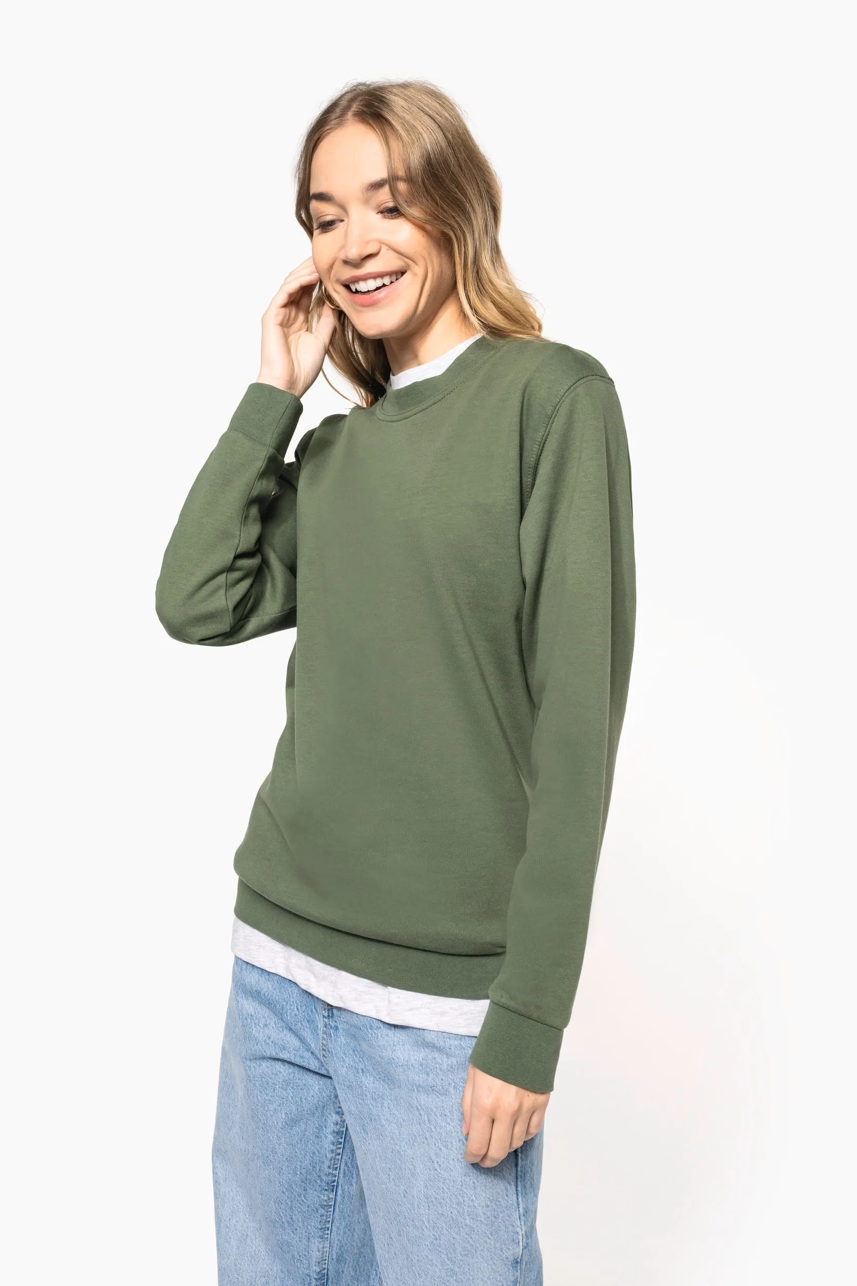 Sudadera cuello redondo