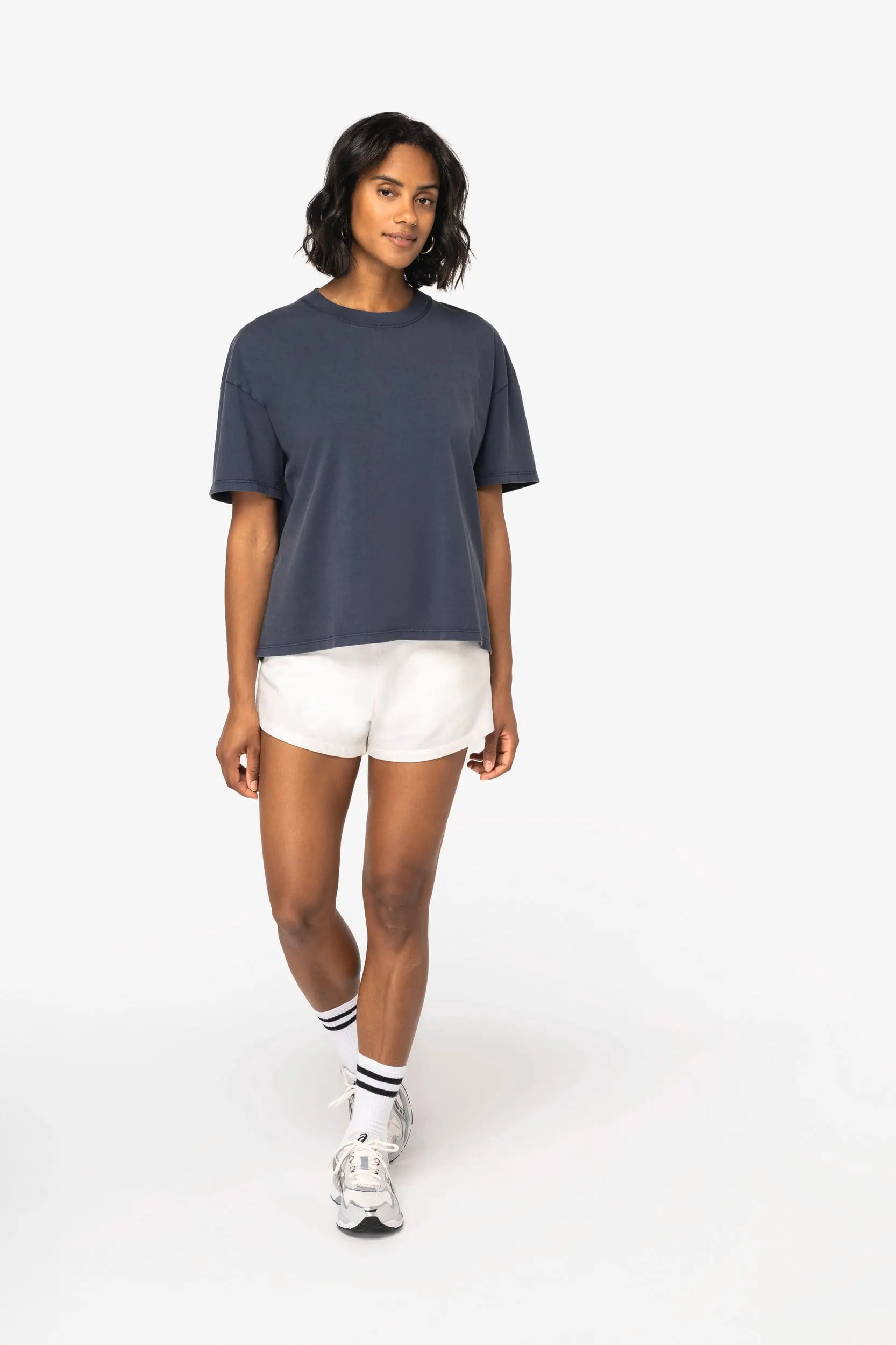 Camiseta ecorrersponsable oversize efecto lavado mujer