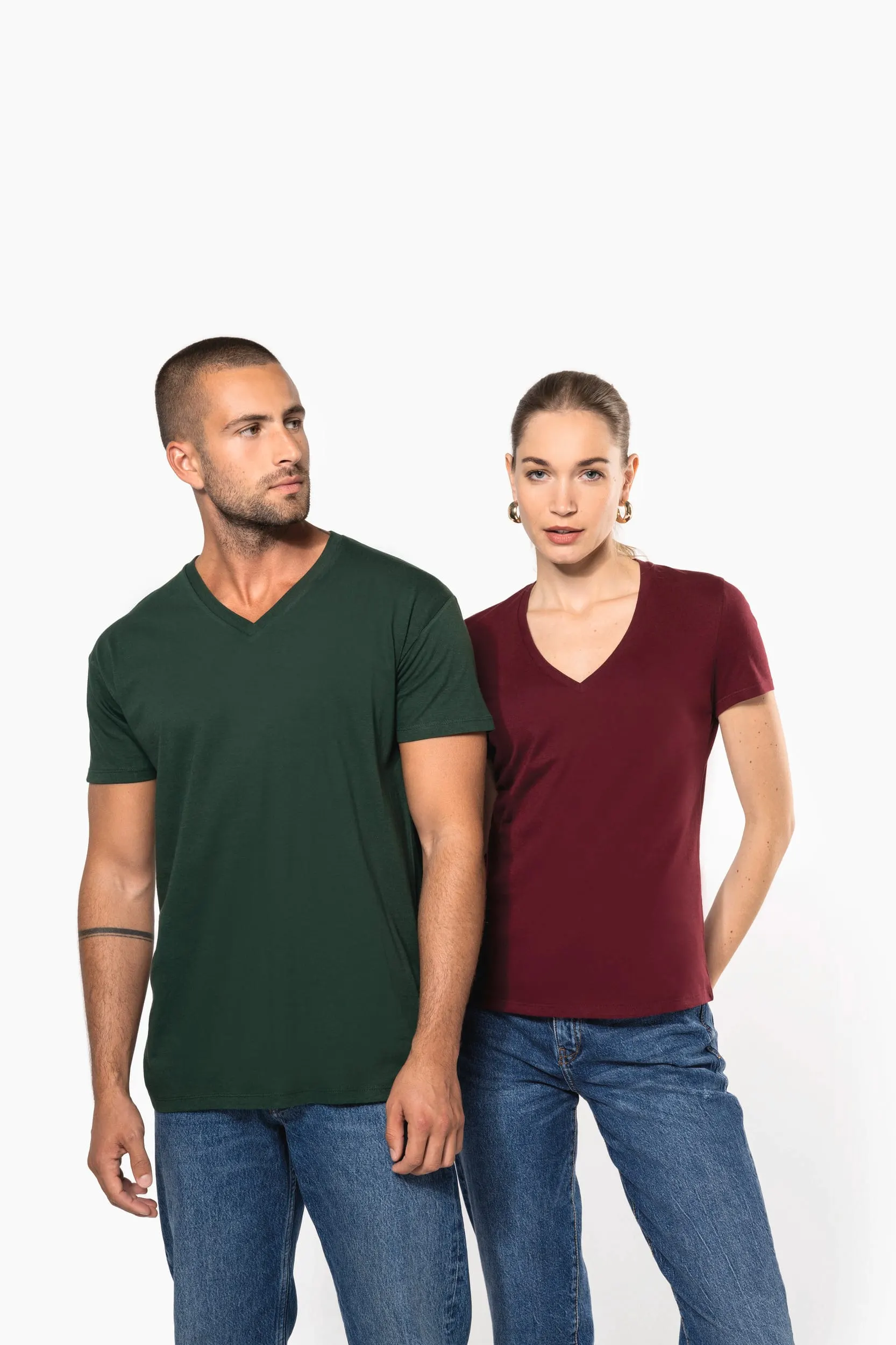 Camiseta BIO150 cuello de pico hombre
