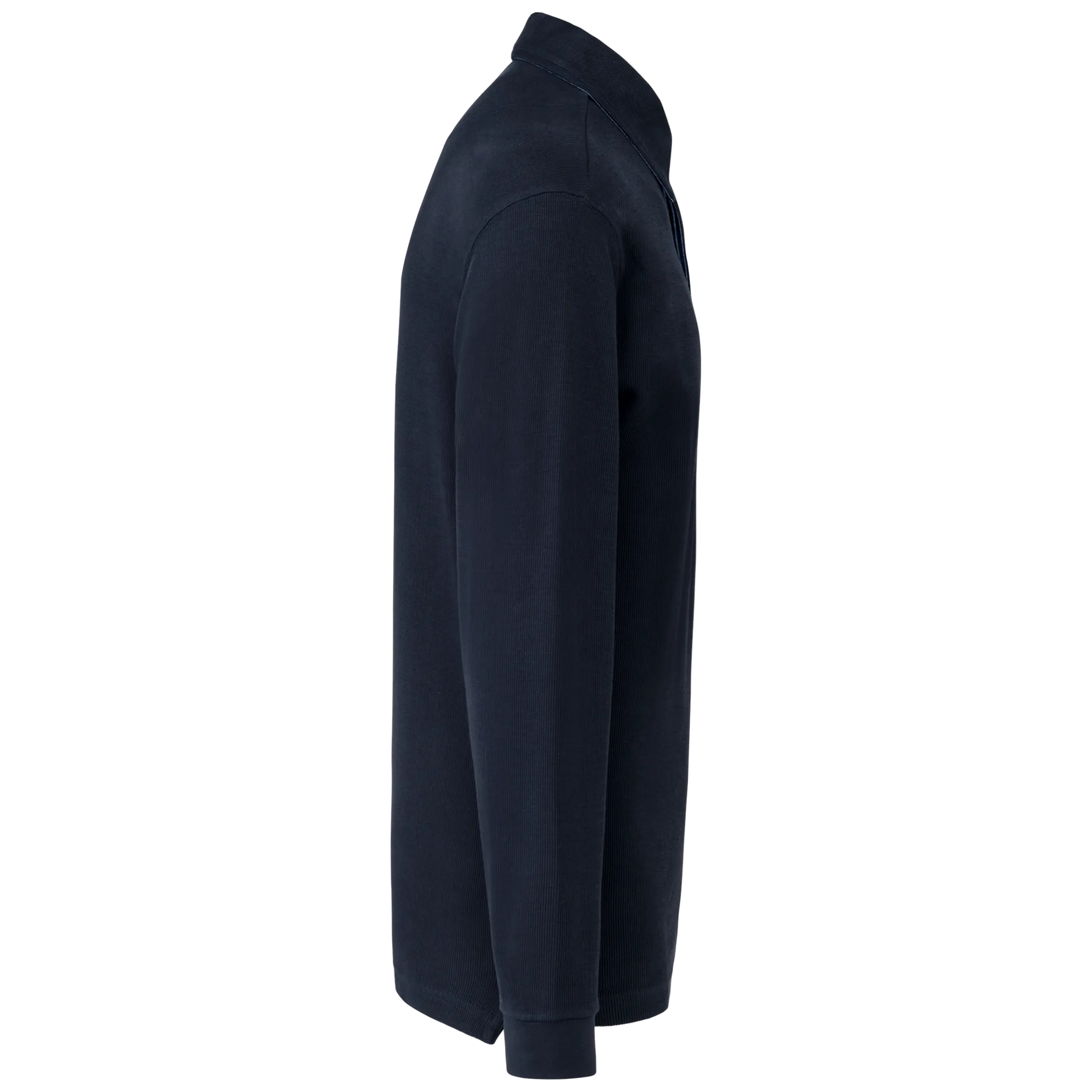 French rib - polo de canalé manga larga hombre