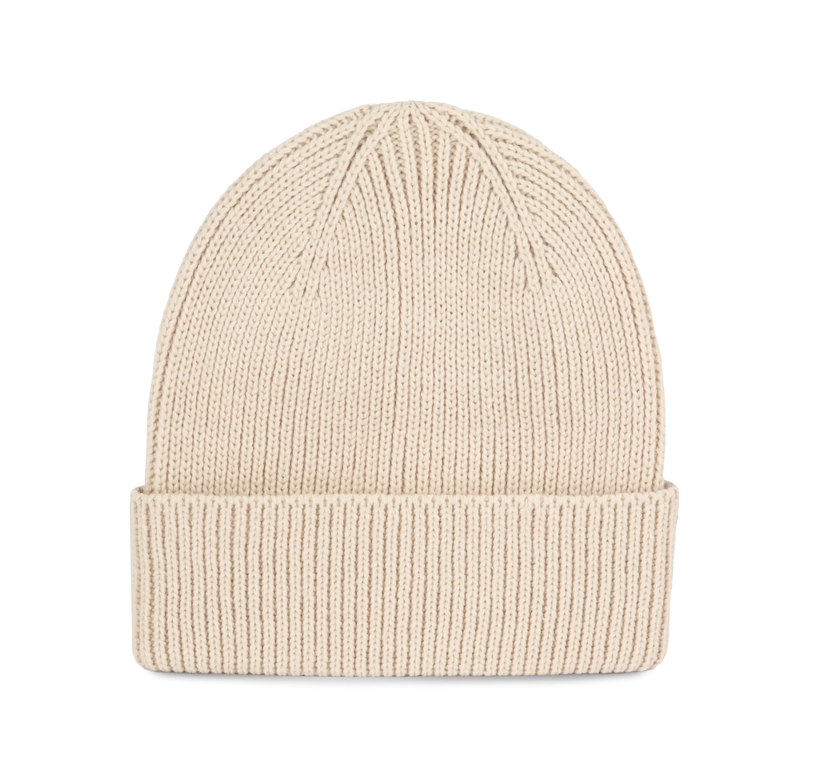 Gorro de canalé con dobladillo