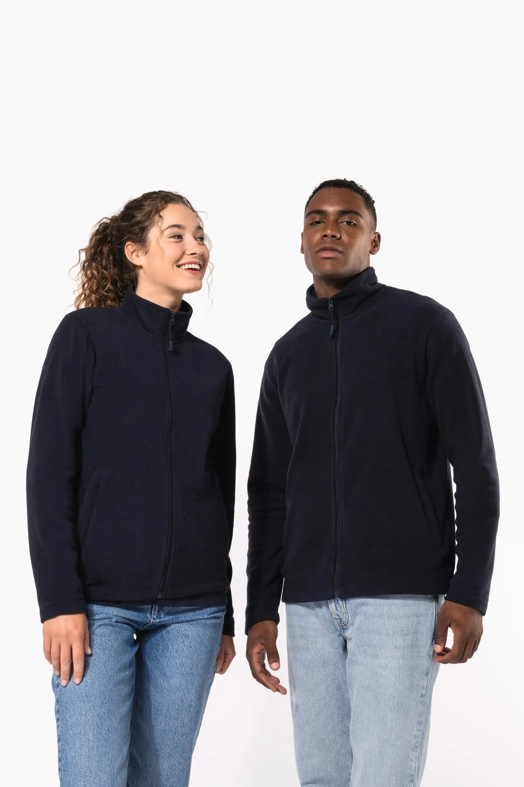 Chaqueta micropolar con cremallera unisex