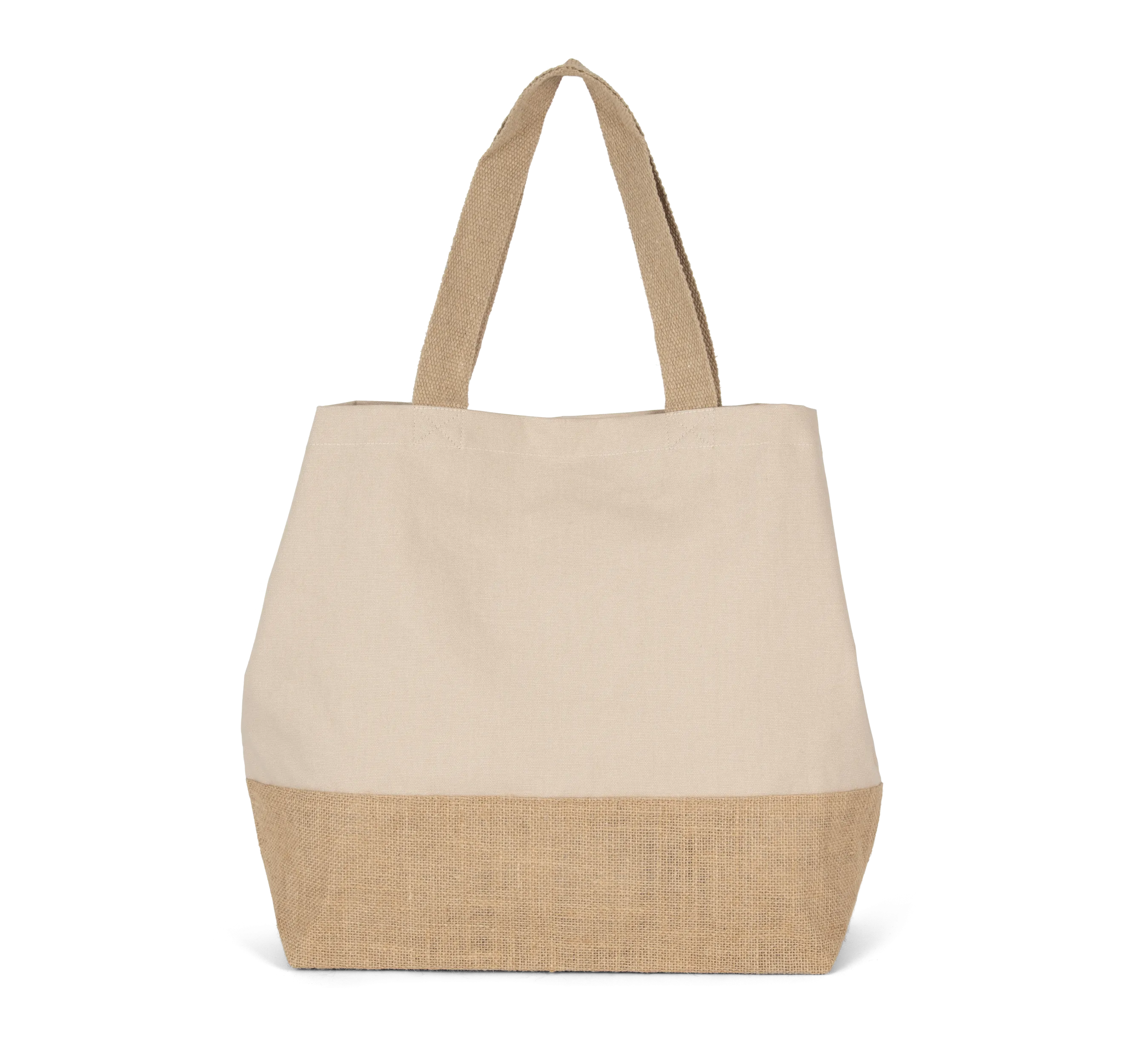 Bolsa shopper de yute & algodón canvas