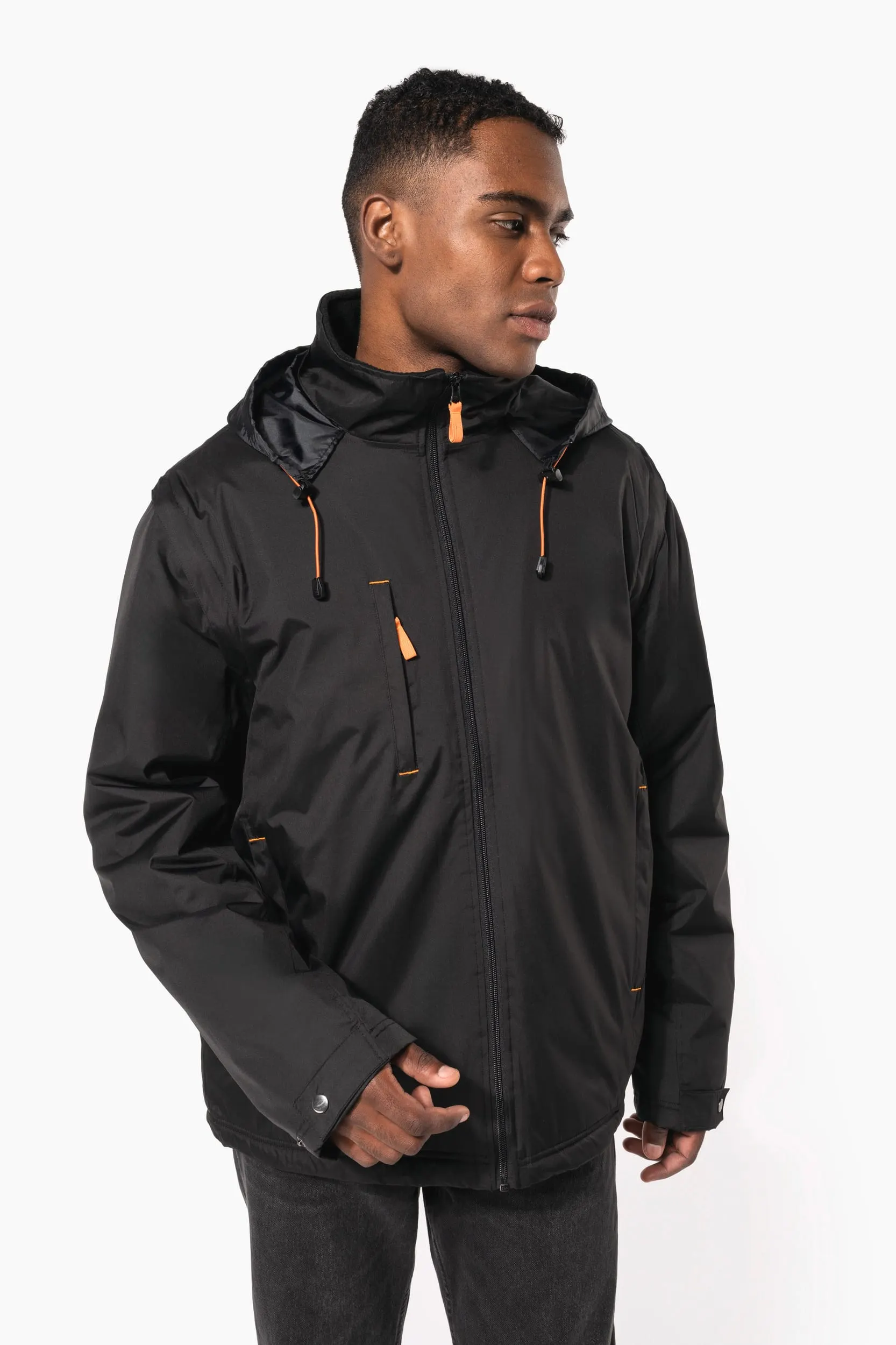 Chaqueta con mangas amovibles hombre