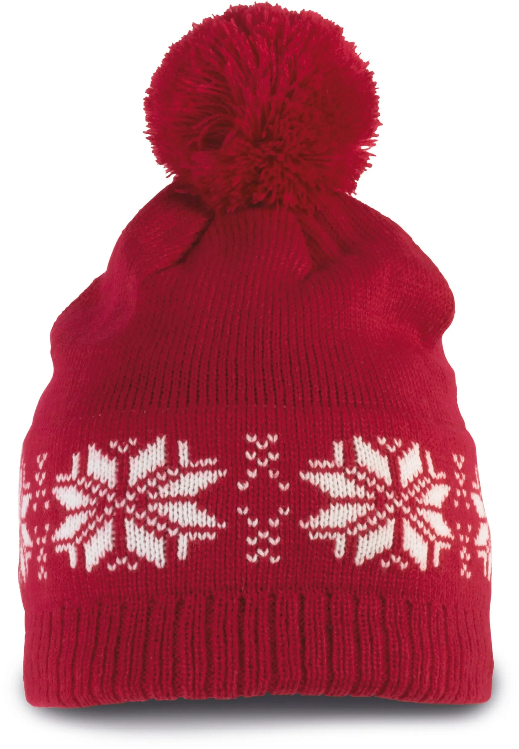 Gorro navideño de punto con motivo de estrellas