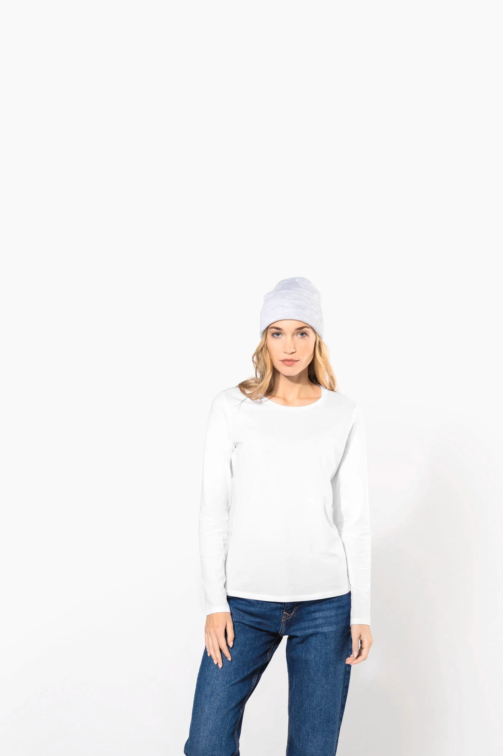 Camiseta con elastano manga larga mujer