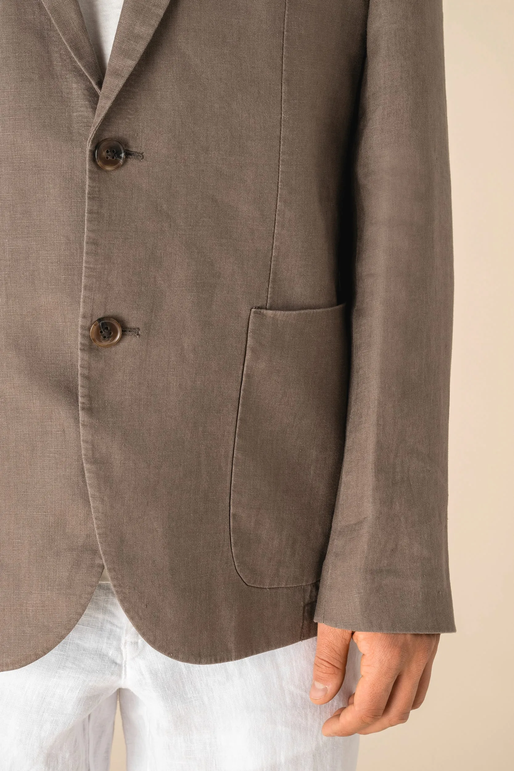 Blazer efecto lavado de lino hombre