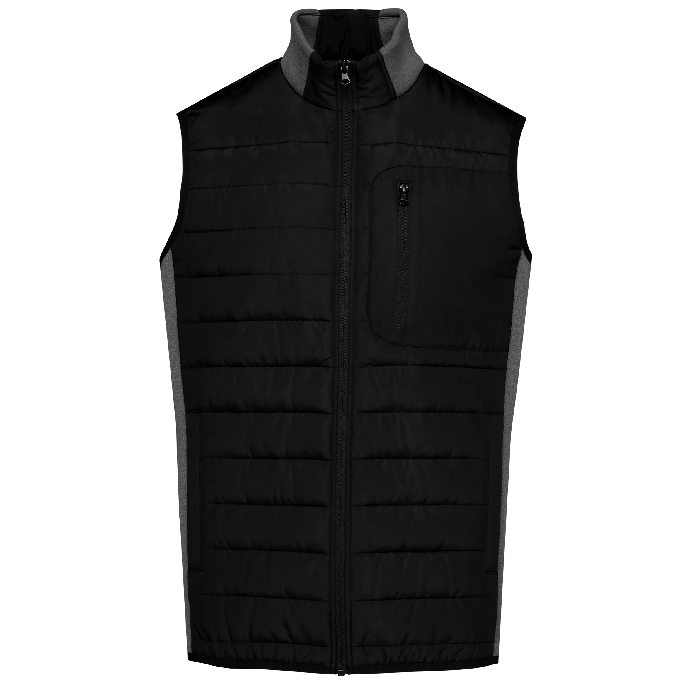 Chaleco bimaterial hombre