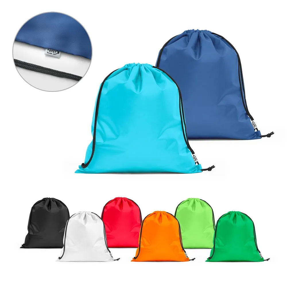 PEMBA. Bolsa tipo mochila en 190T poliéster reciclado (100% rPET)