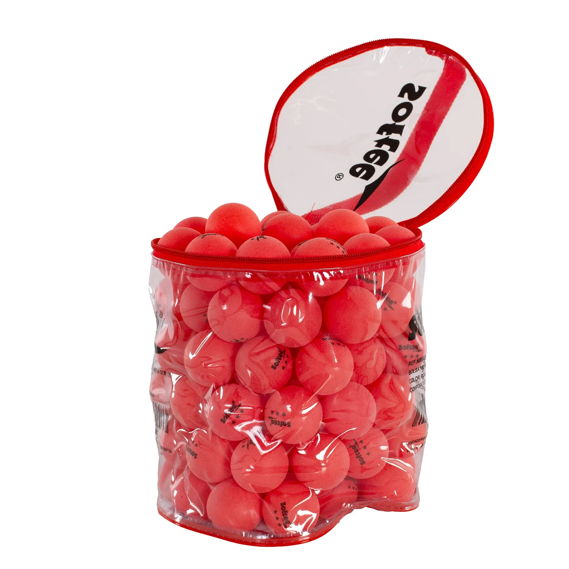 BOLSA 100 PELOTAS PP TENIS DE MESA SOFTEE