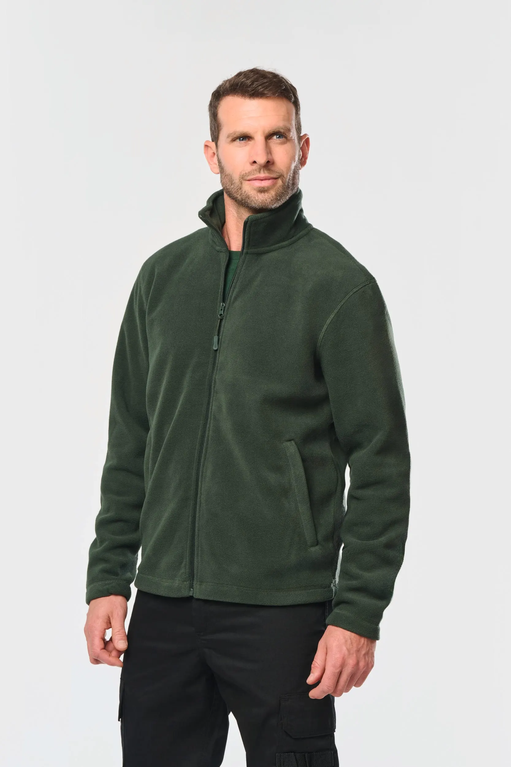 Chaqueta micropolar con cremallera hombre