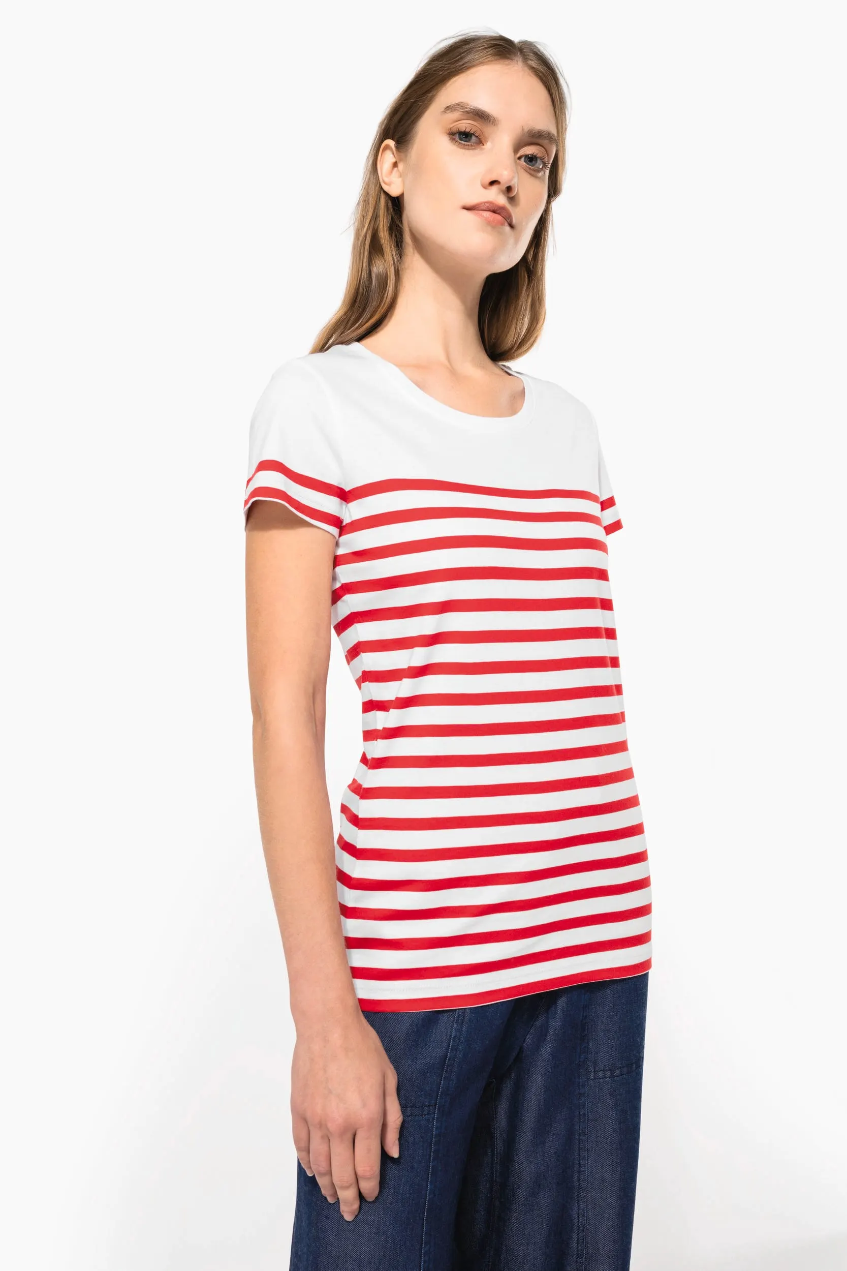 Camiseta marinera algodón orgánico mujer