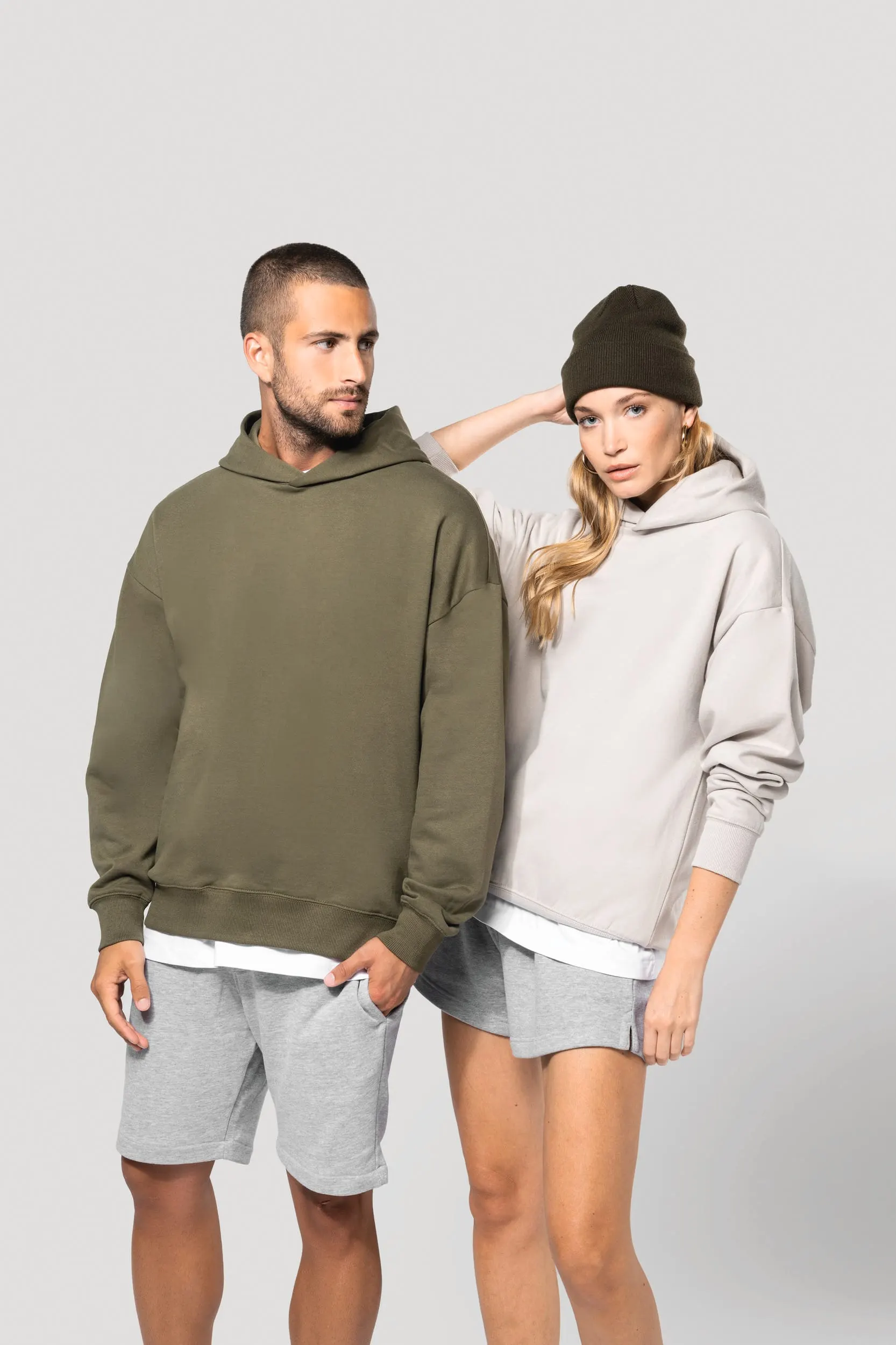 Sudadera de felpa oversize con capucha unisex