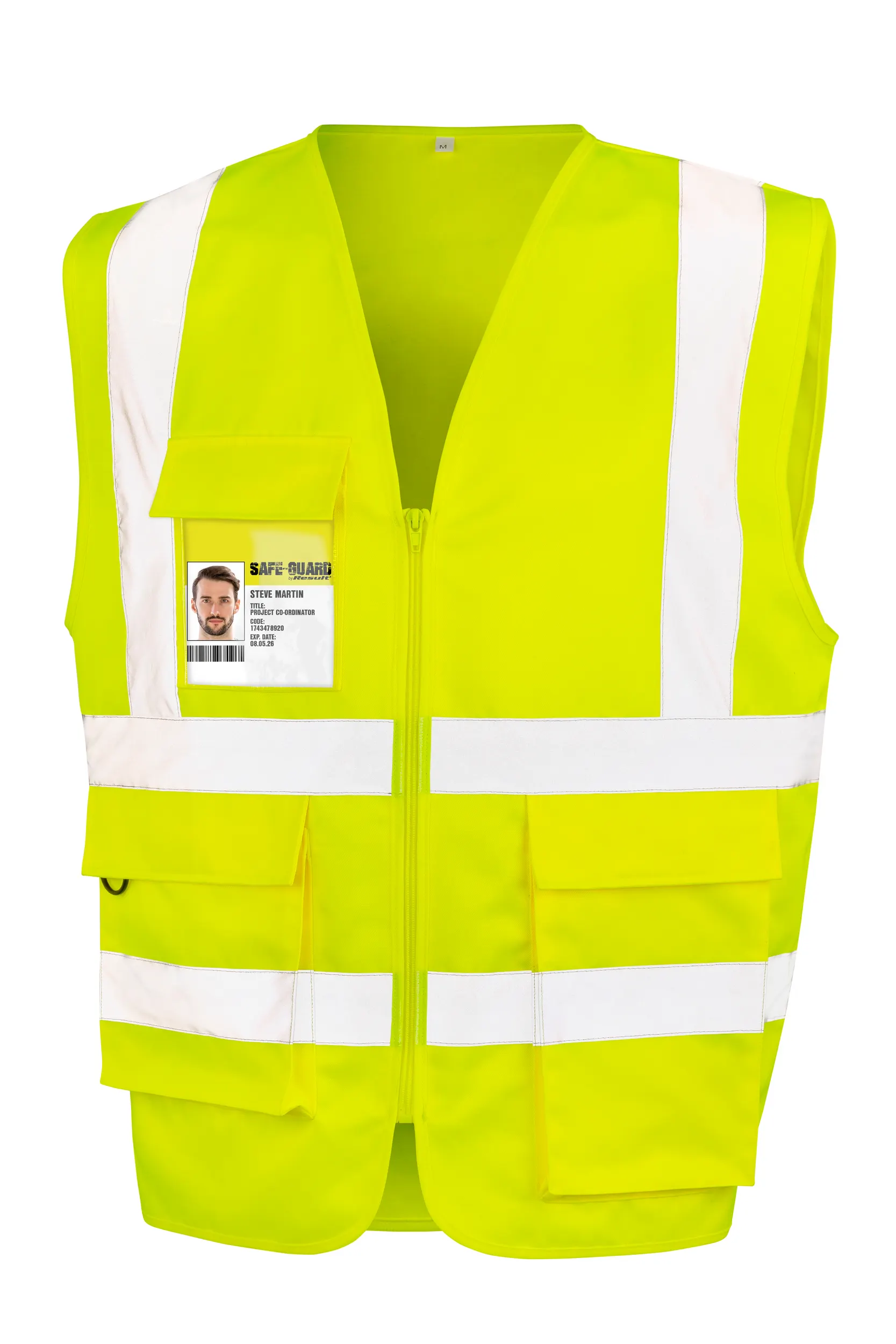 Chaleco de seguridad con cremallera
