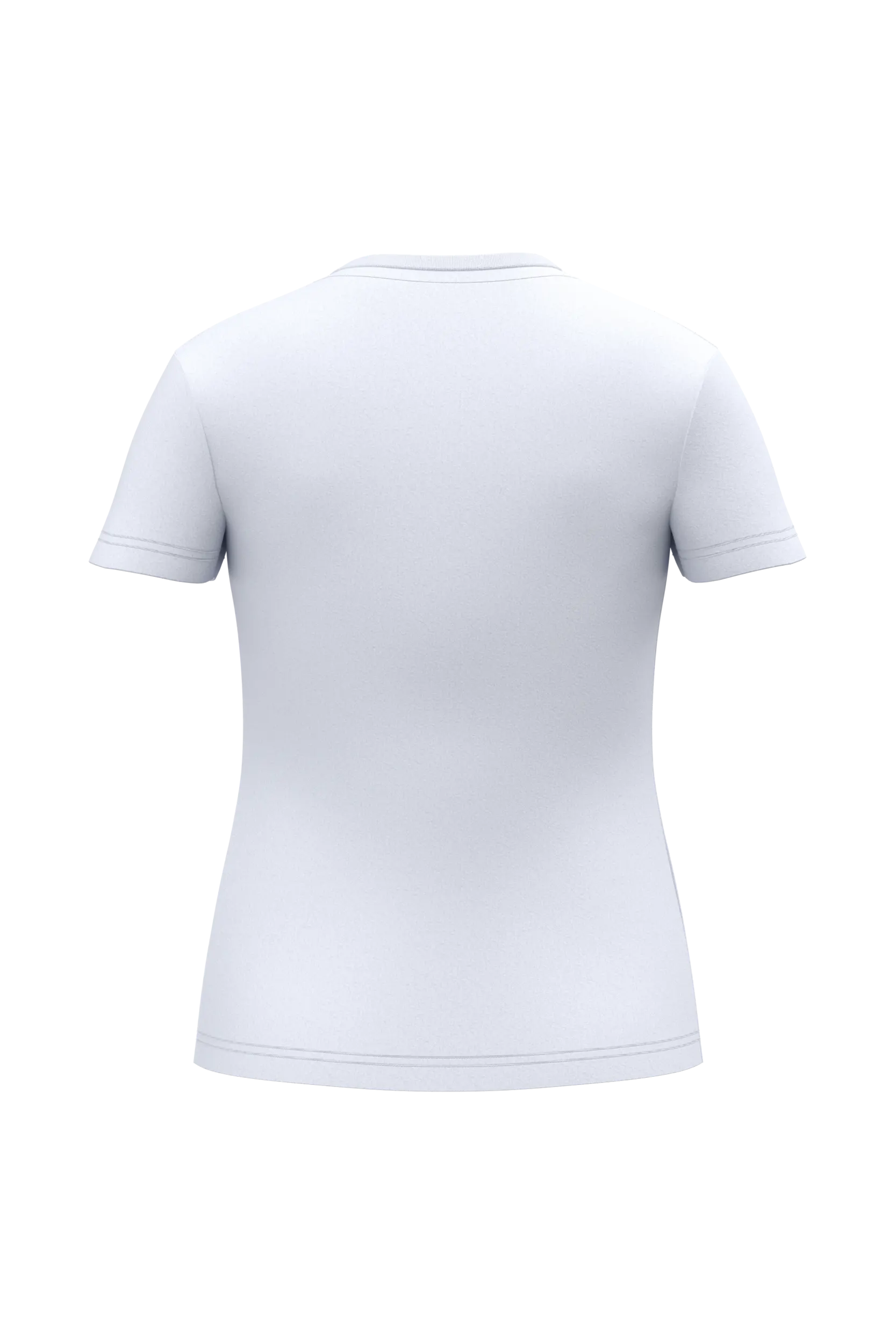 Camiseta ecorresponsable antibacteriana cuello de pico mujer