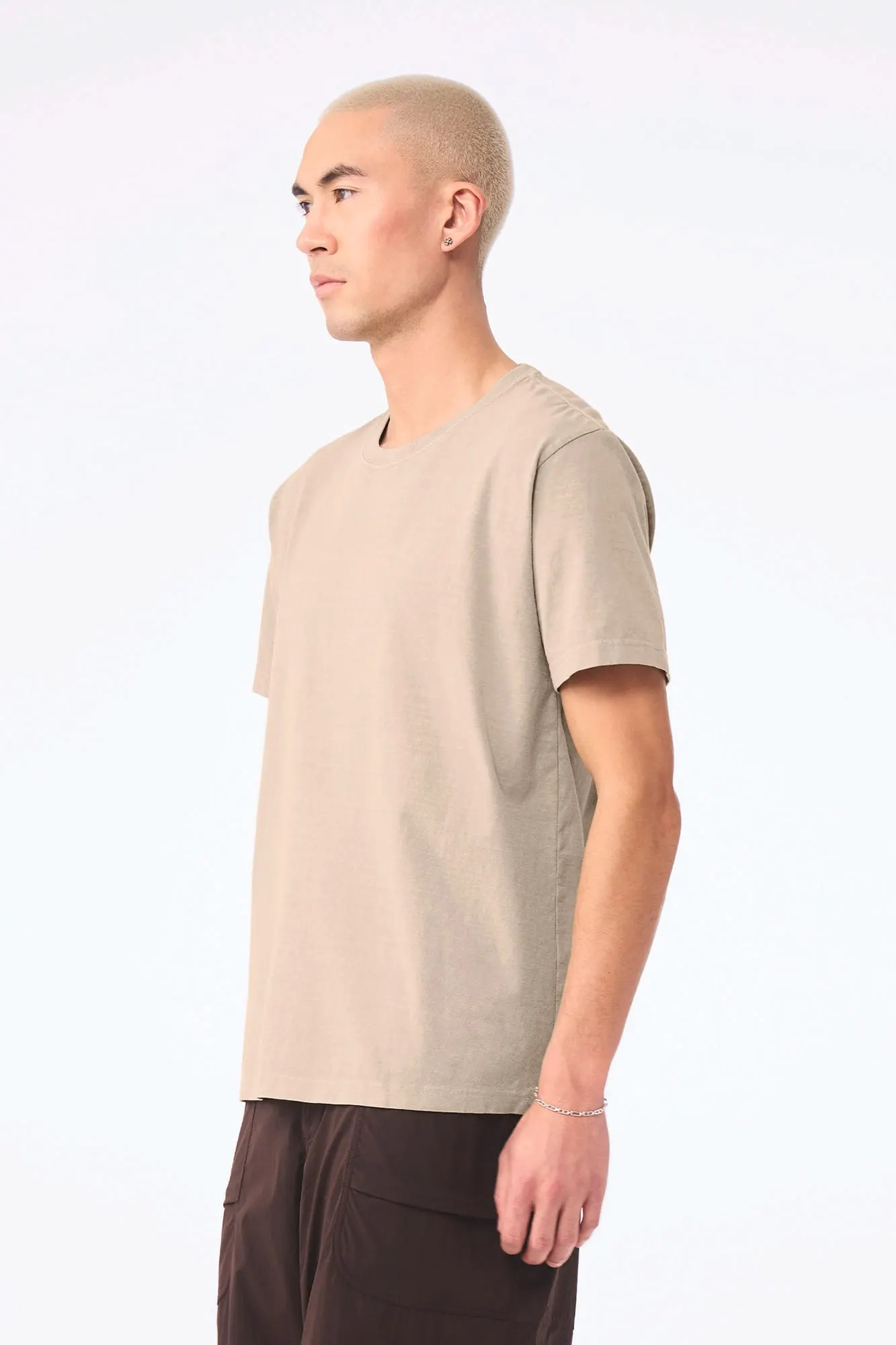 Camiseta de efecto lavado gruesa unisex