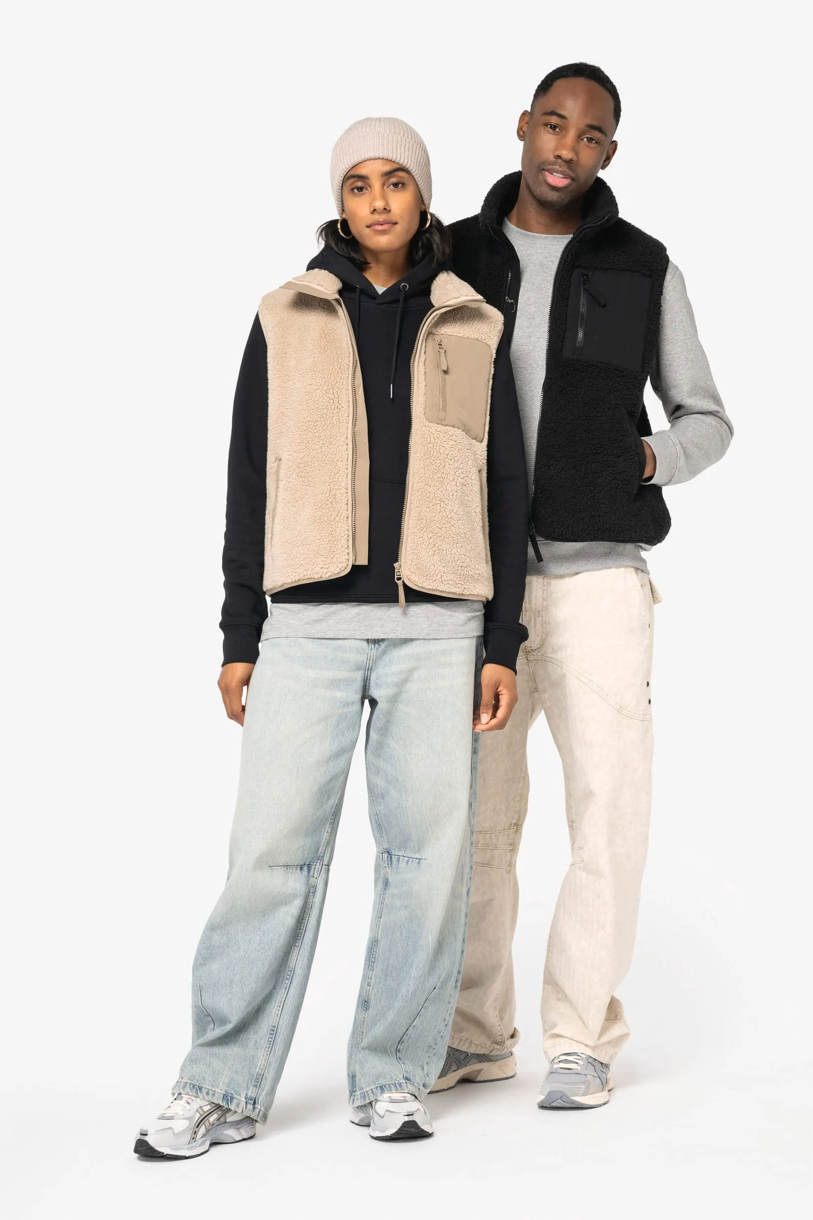 Chaleco ecorresponsable de sherpa unisex