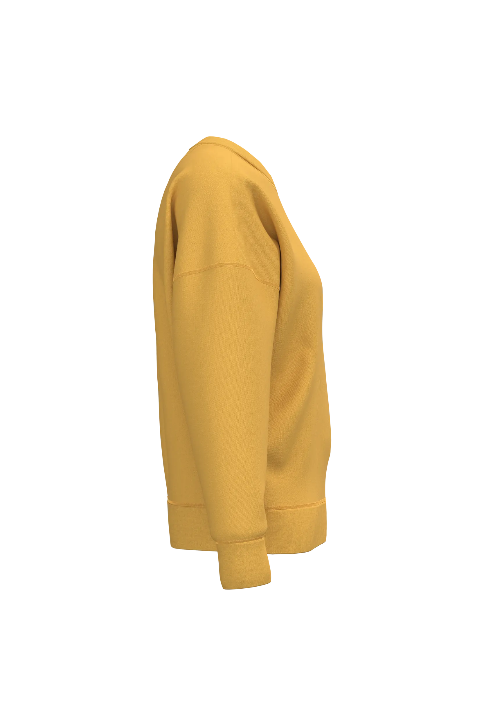 Sudadera ecorresponsable cuello redondo hombros caídos mujer