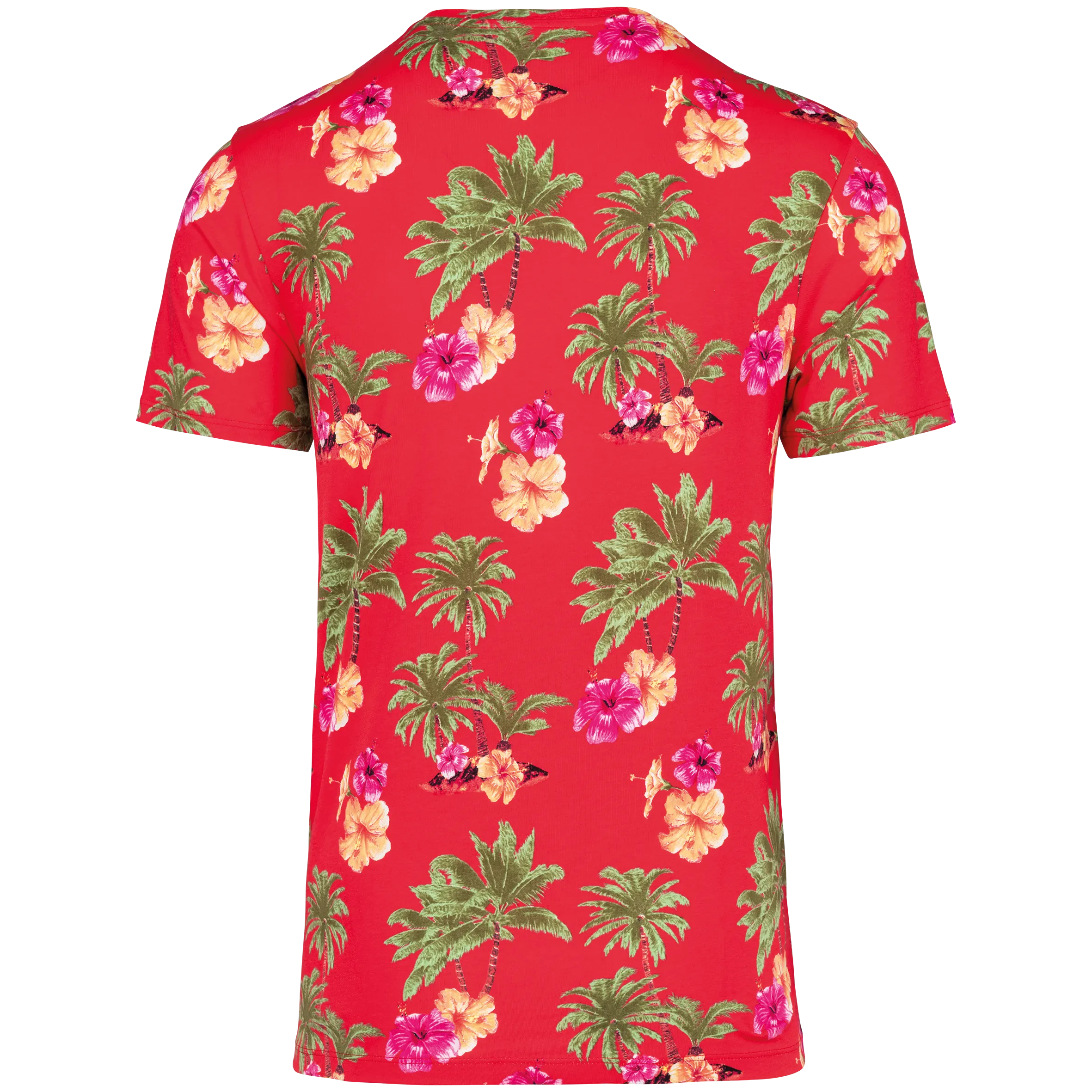 Camiseta ecorresponsable con estampado tropical hombre
