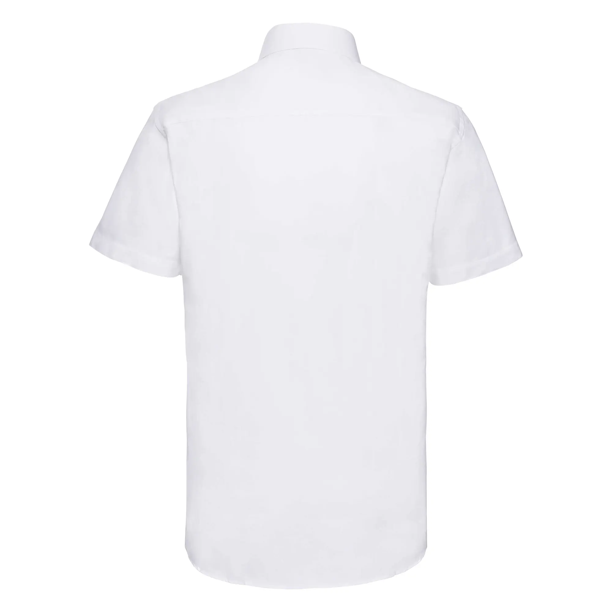 Camisa entallada de hombre de tejido oxford manga corta