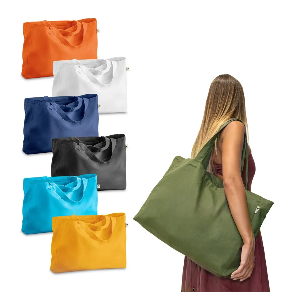 CAMDEN. Bolsa de algodón (50%), algodón reciclado (30%) y poliéster (20% rPET) (280 g/m²)