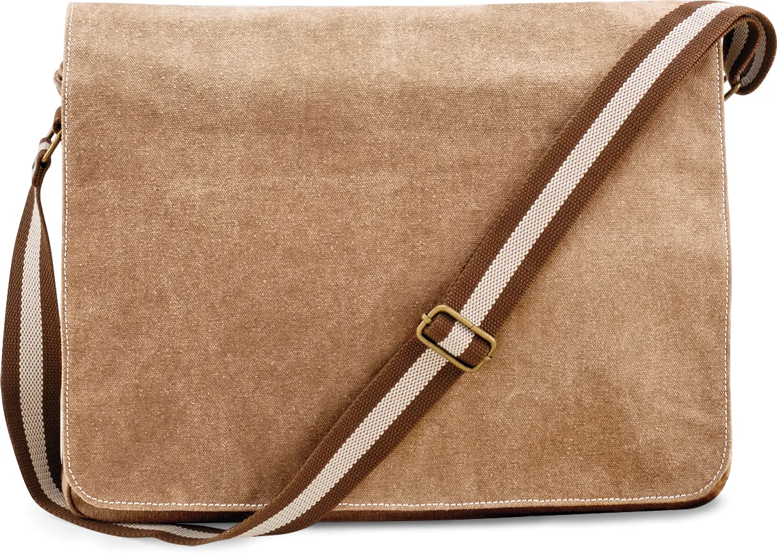 Bolsa mensajero canvas estilo vintage