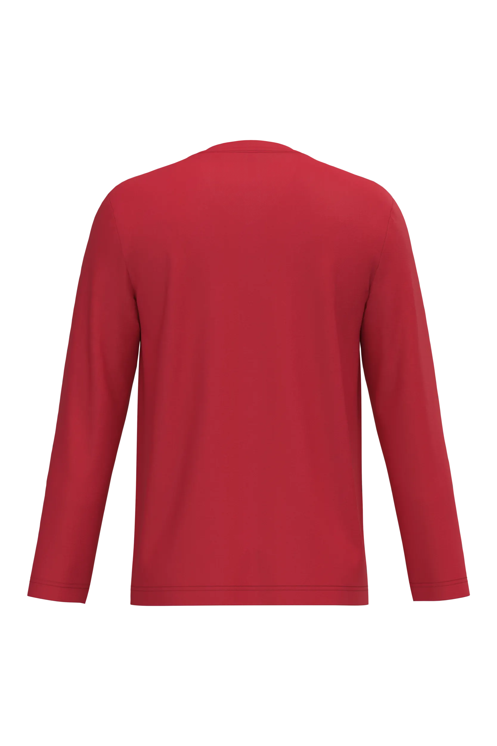 Camiseta manga larga y cuello de pico hombre