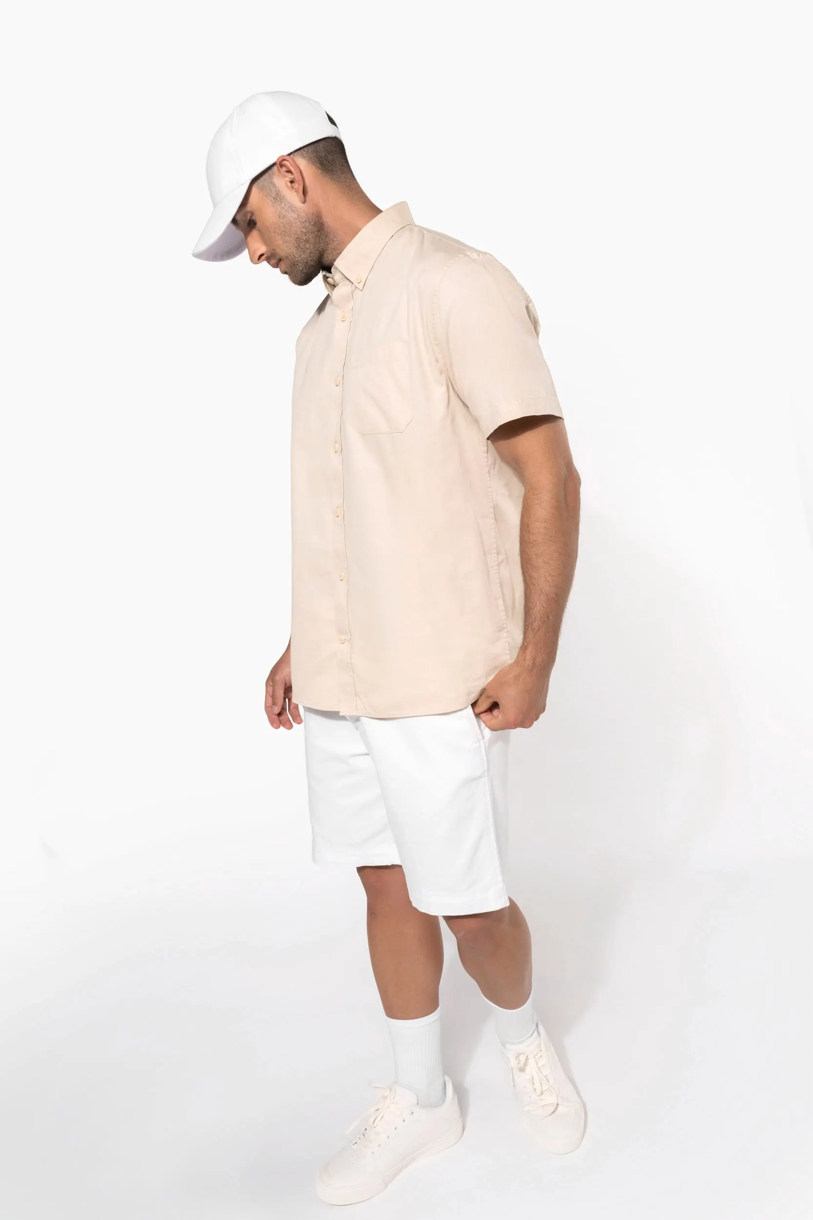 Camisa de algodón Ariana III manga corta hombre