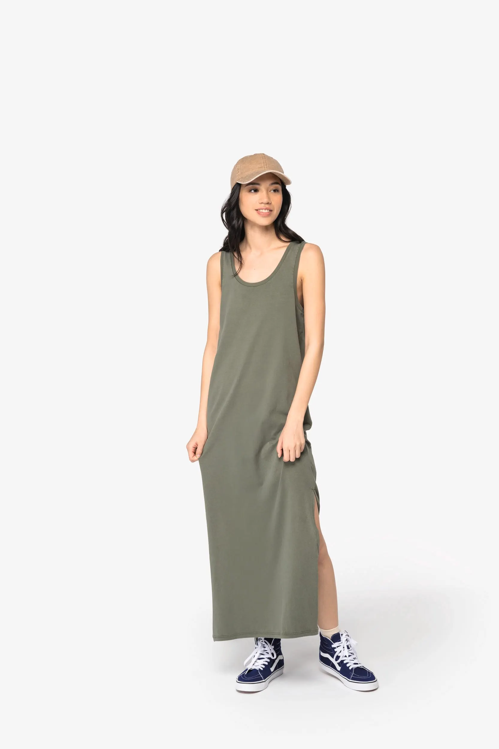 Vestido ecorresponsable efecto lavado de punto jersey mujer