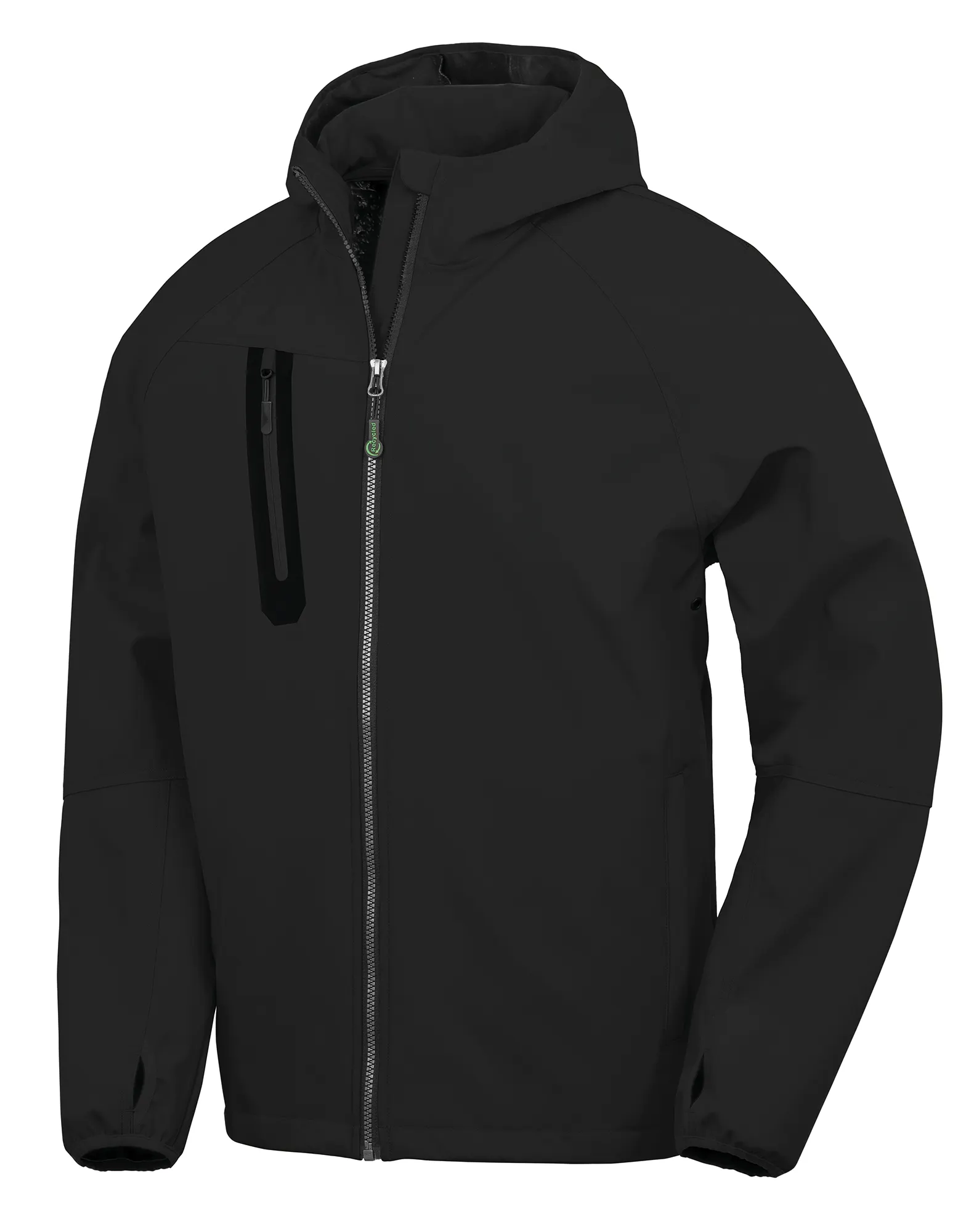 Chaqueta softshell 3 capas reciclada con capucha unisex<br/>