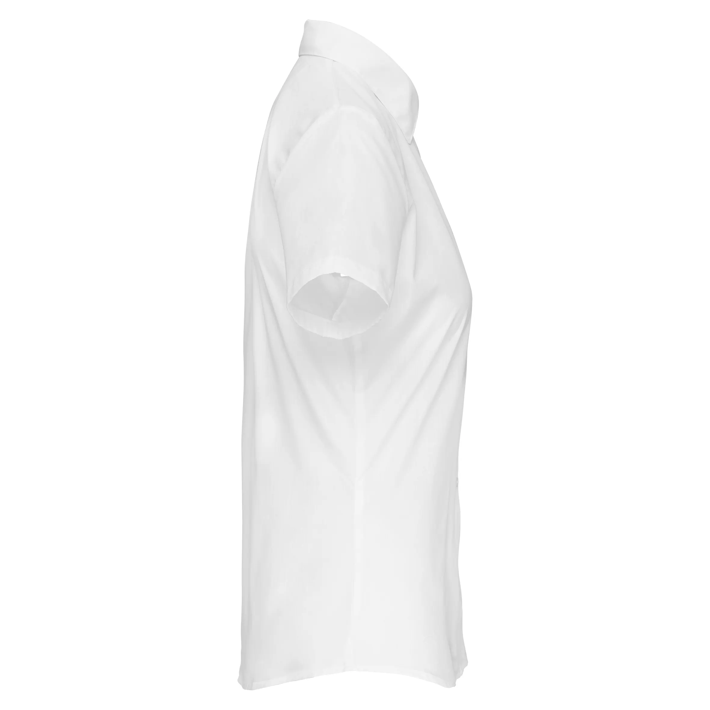 Camisa popelina de polialgodón manga corta de fácil cuidado mujer