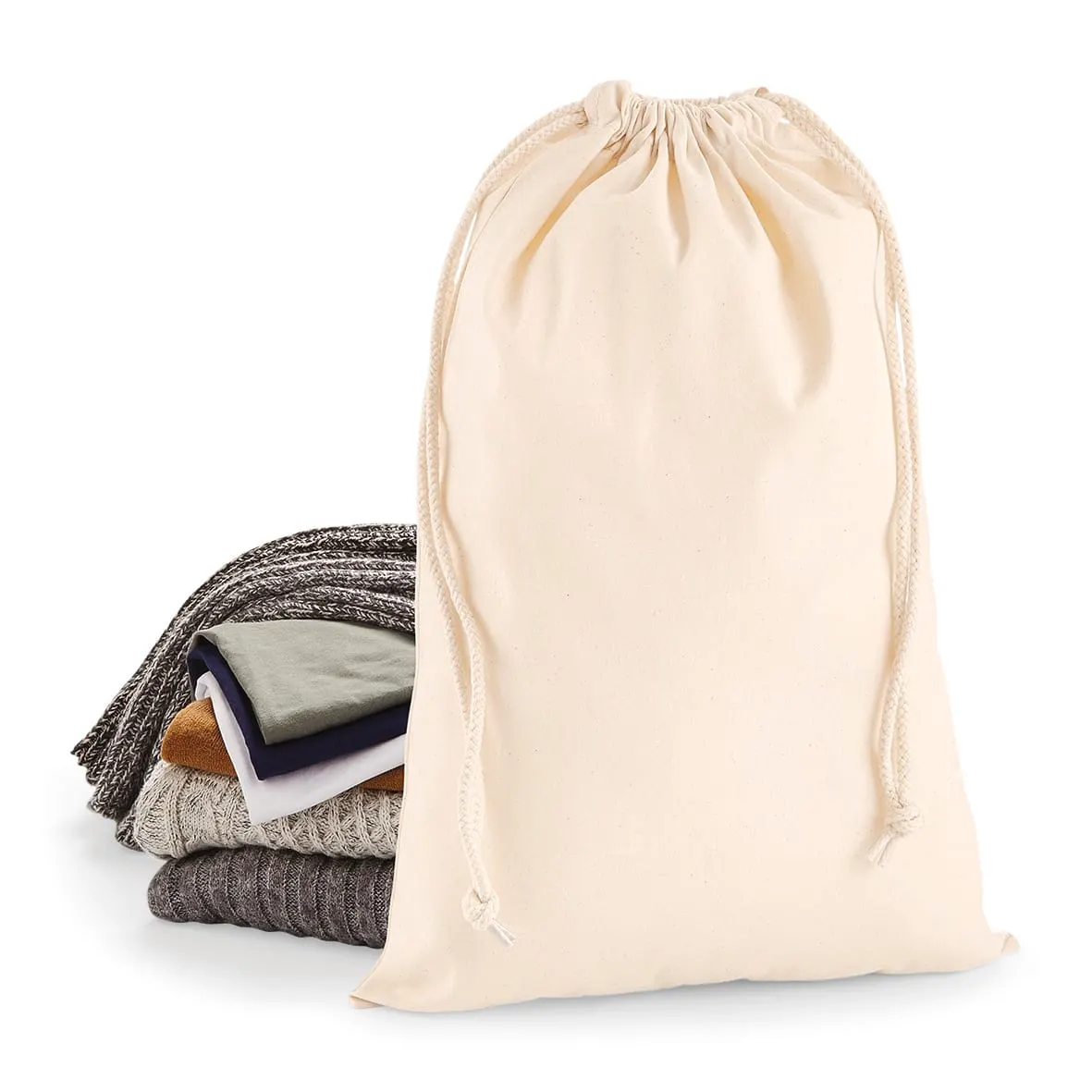 Bolsa con cordón - Algodón Premium