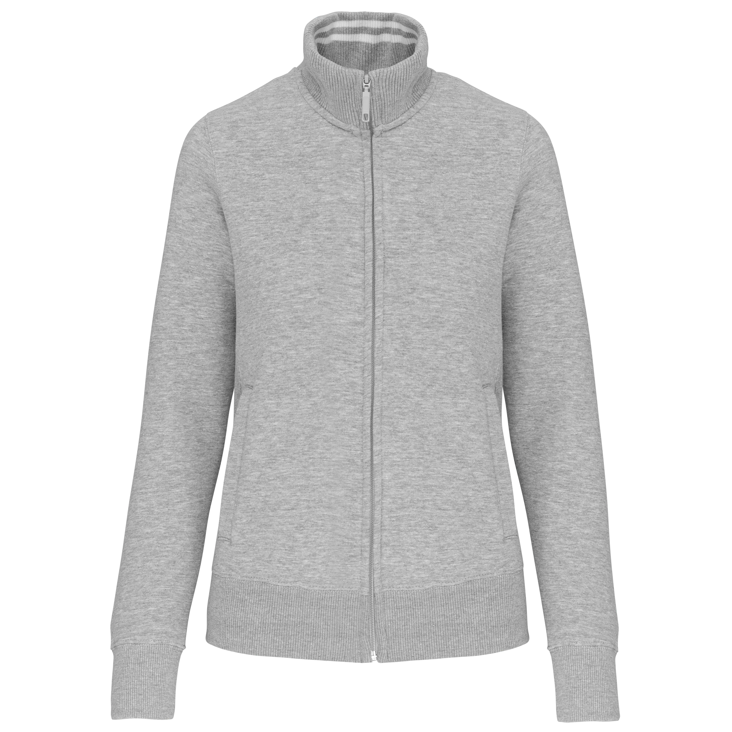 Chaqueta de felpa con cremallera mujer