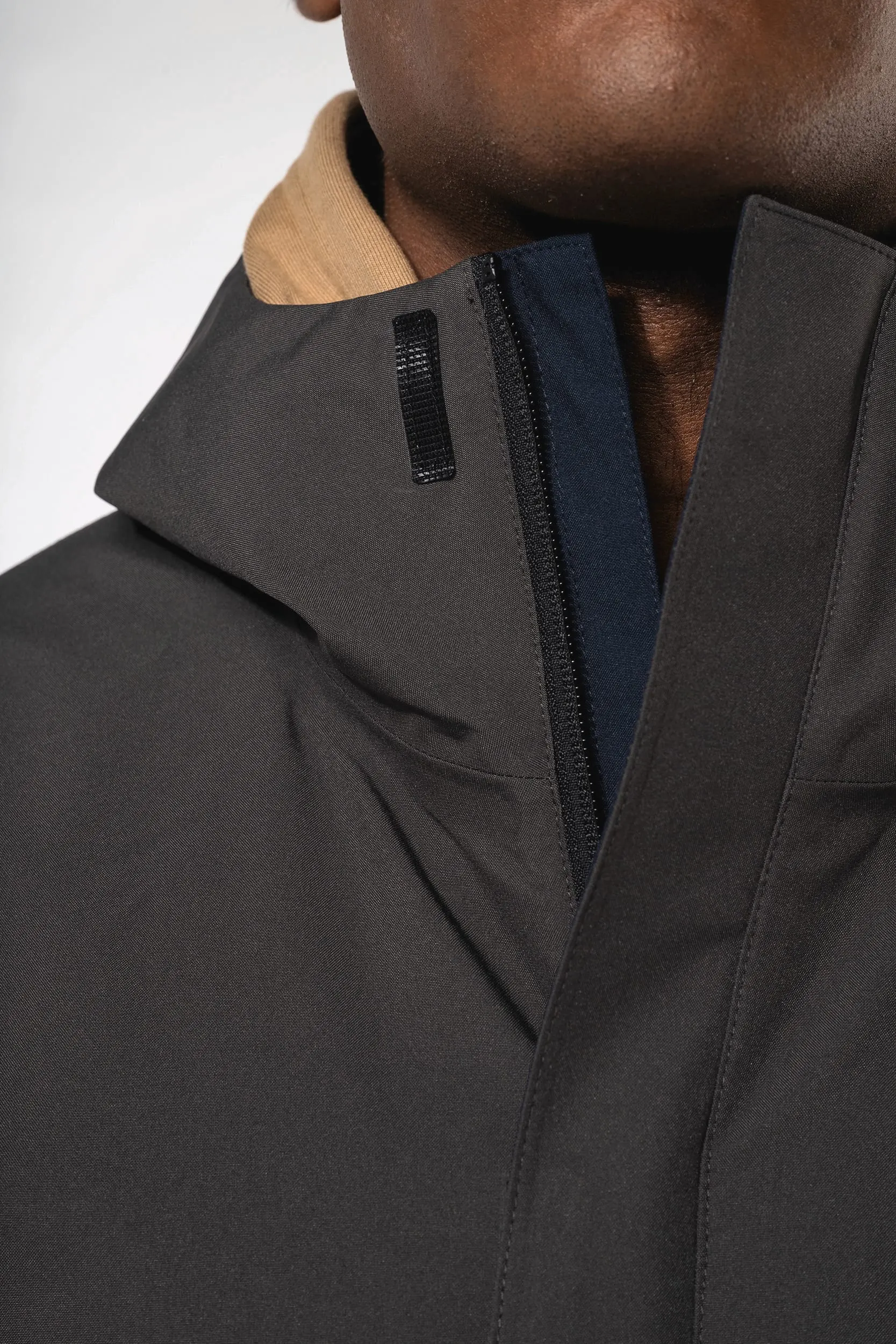 Parka 3 en 1 impermeable con capucha bicolor unisex