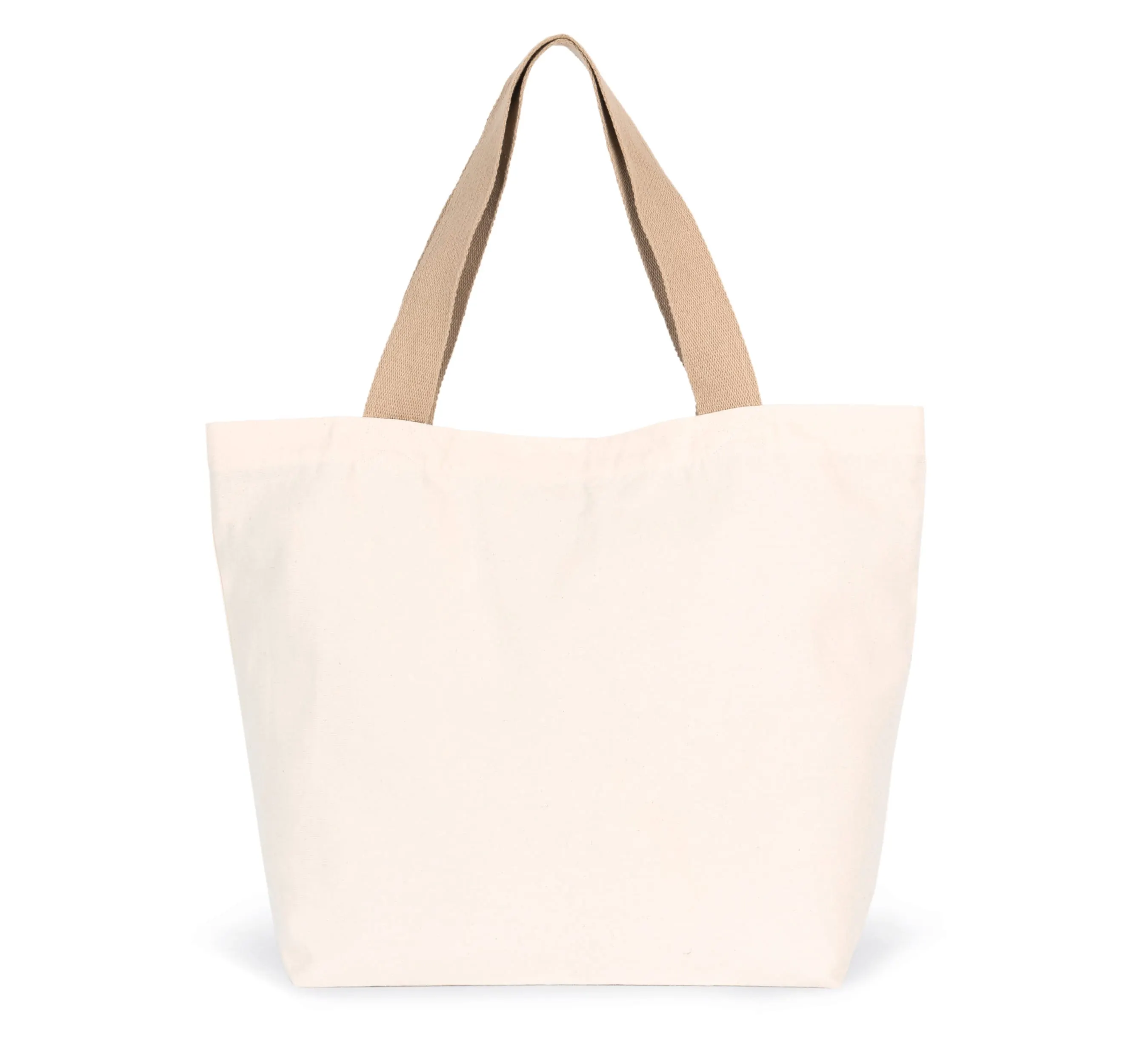 Bolsa shopper reciclada grande con fuelle en el fondo