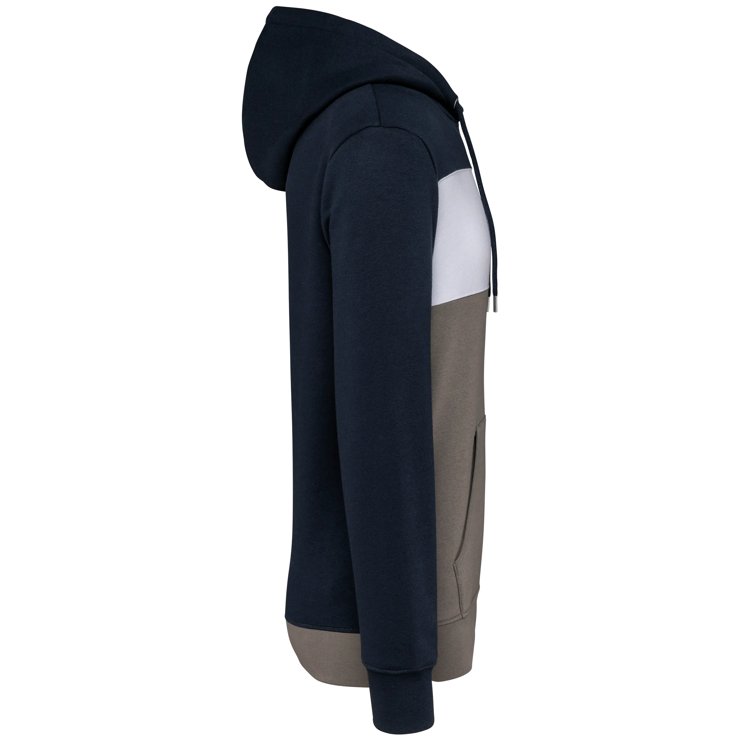 Sudadera tricolor con capucha unisex