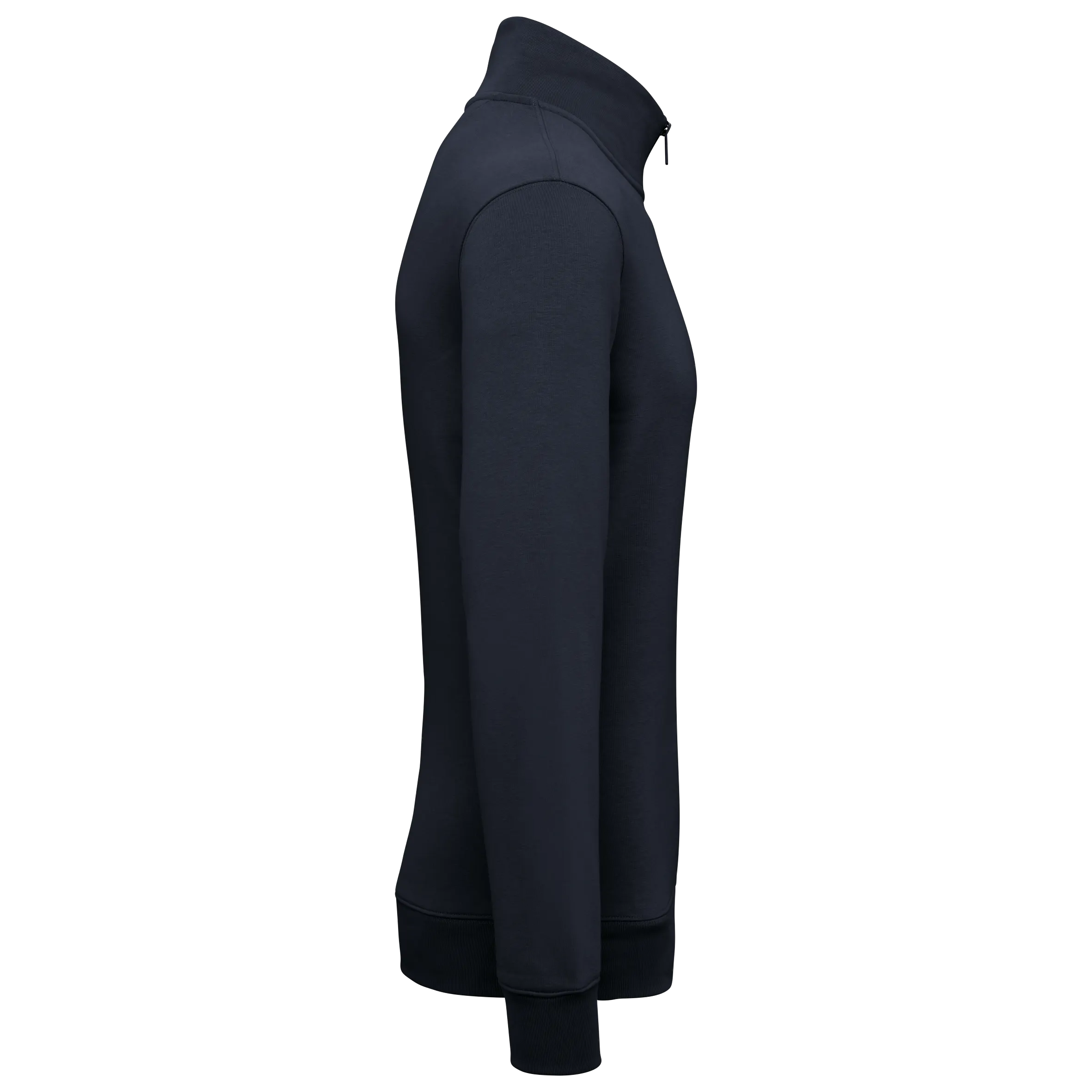 Sudadera ecorresponsable de cuello alto con cremallera hombre
