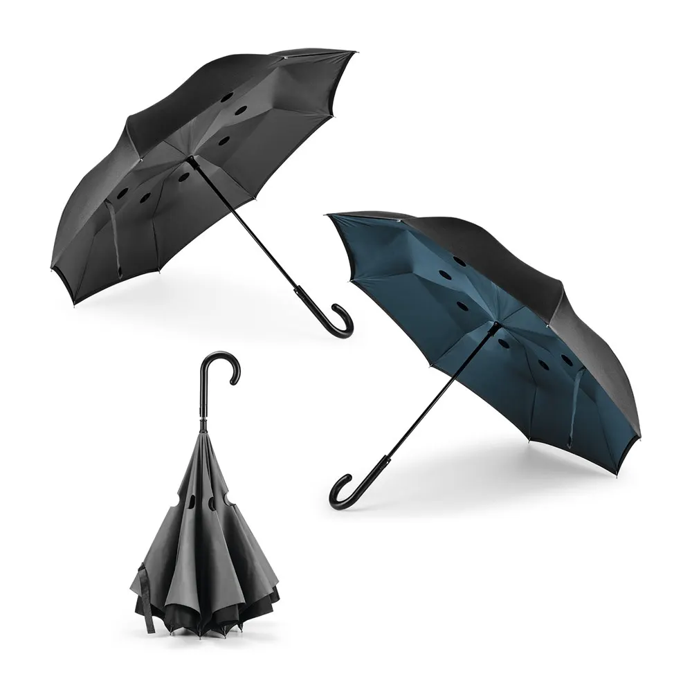 ANGELA. Paraguas plegable reversible 190T pongee