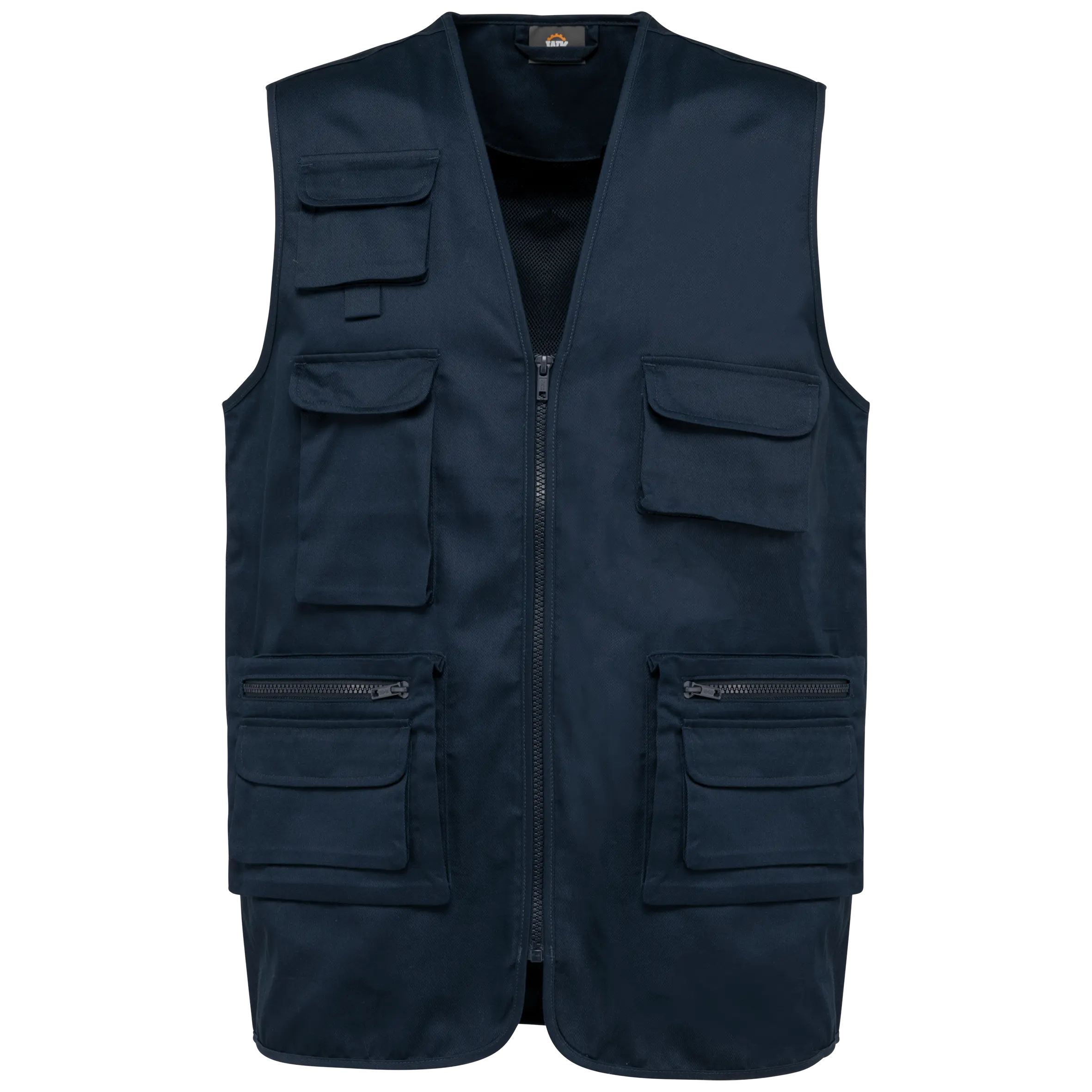 Chaleco polialgodón multibolsillos con forro  - Unisex