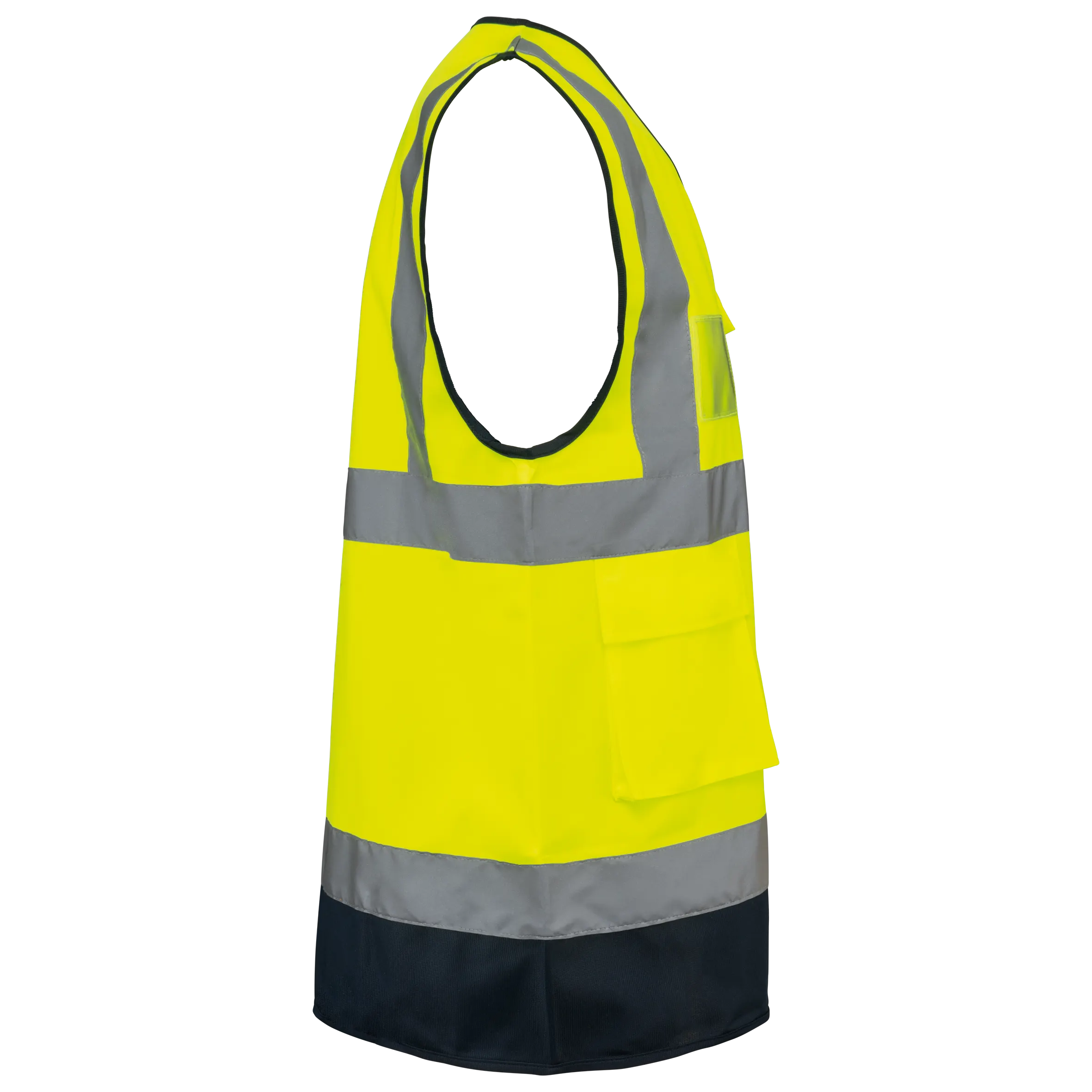 Chaleco de seguridad alta visibilidad reciclado con cremallera unisex