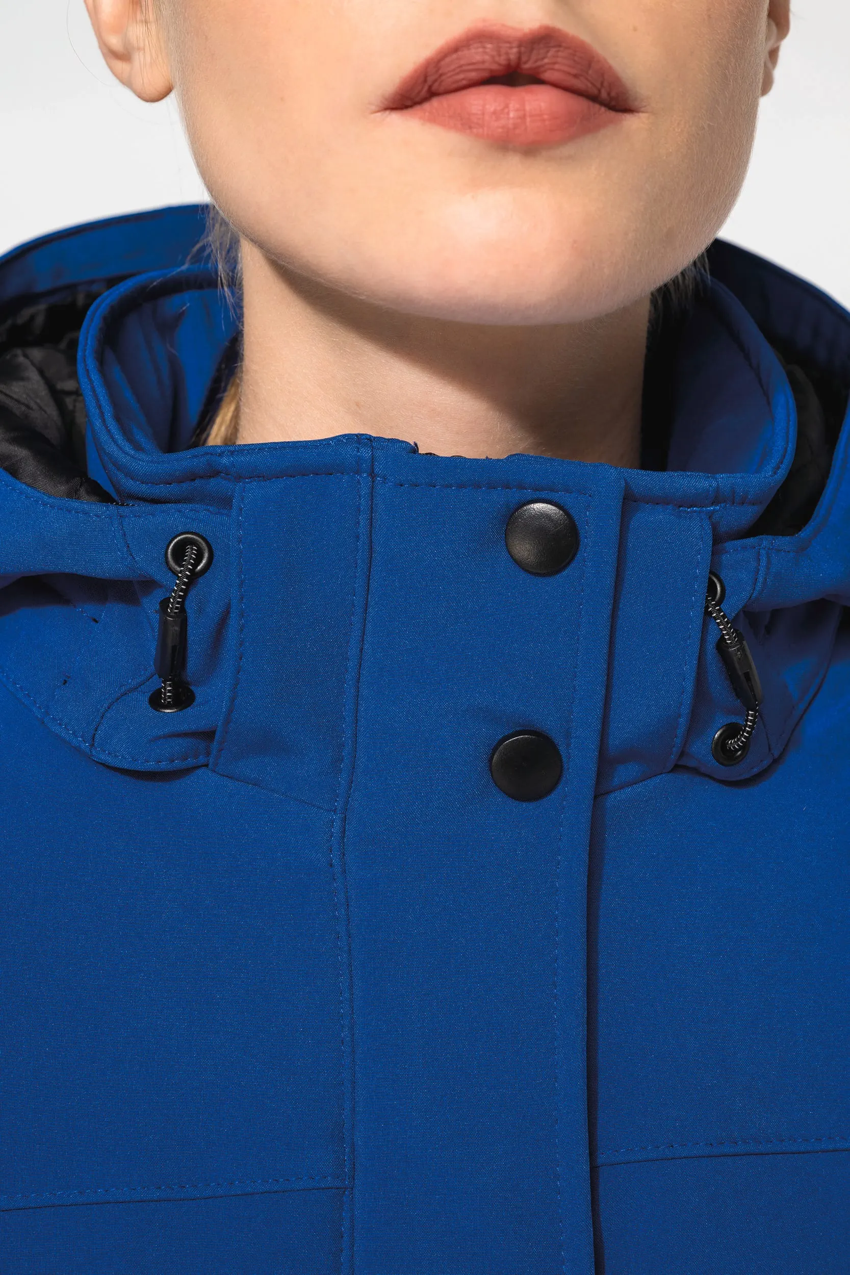 Parka softshell acolchada con capucha mujer