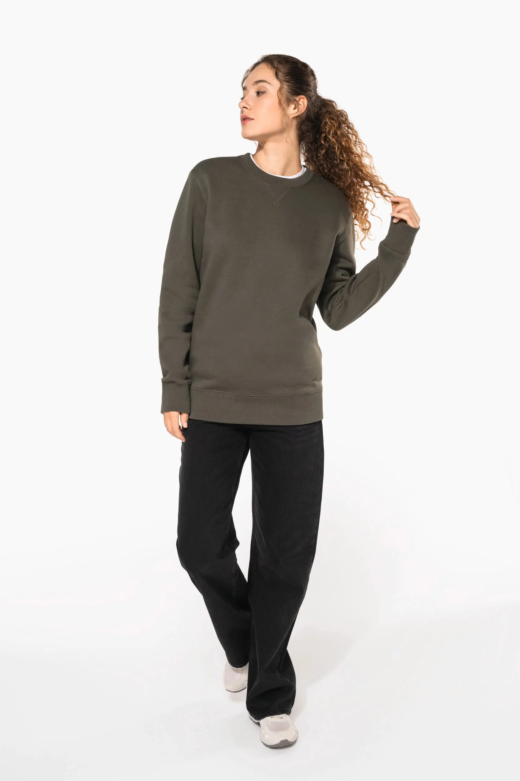 Sudadera cuello redondo