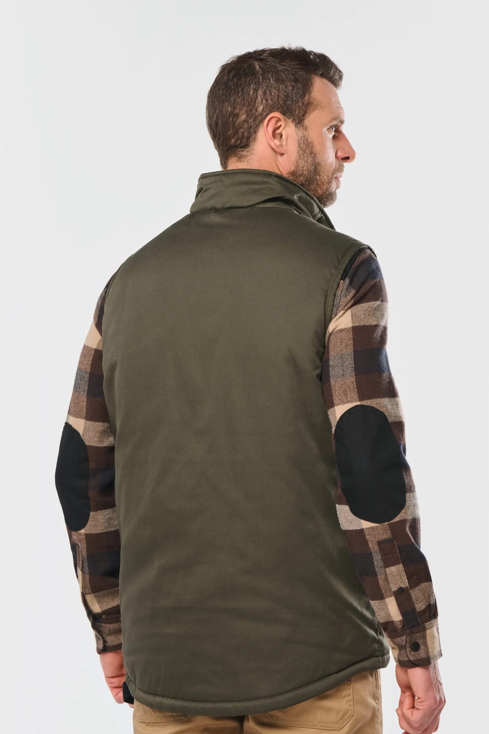 Chaleco polialgodón multibolsillos acolchado - Unisex