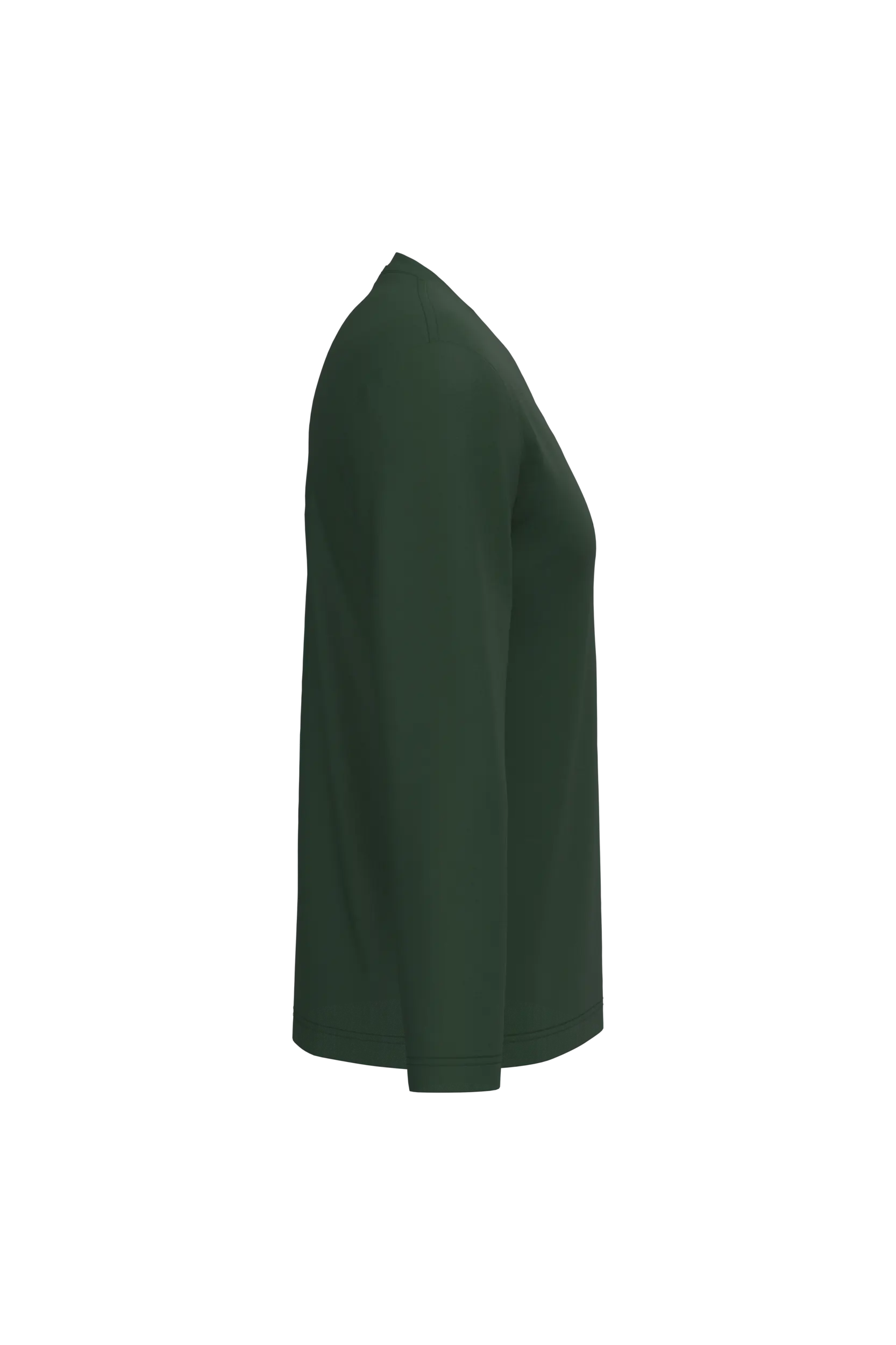 Camiseta manga larga y cuello de pico hombre